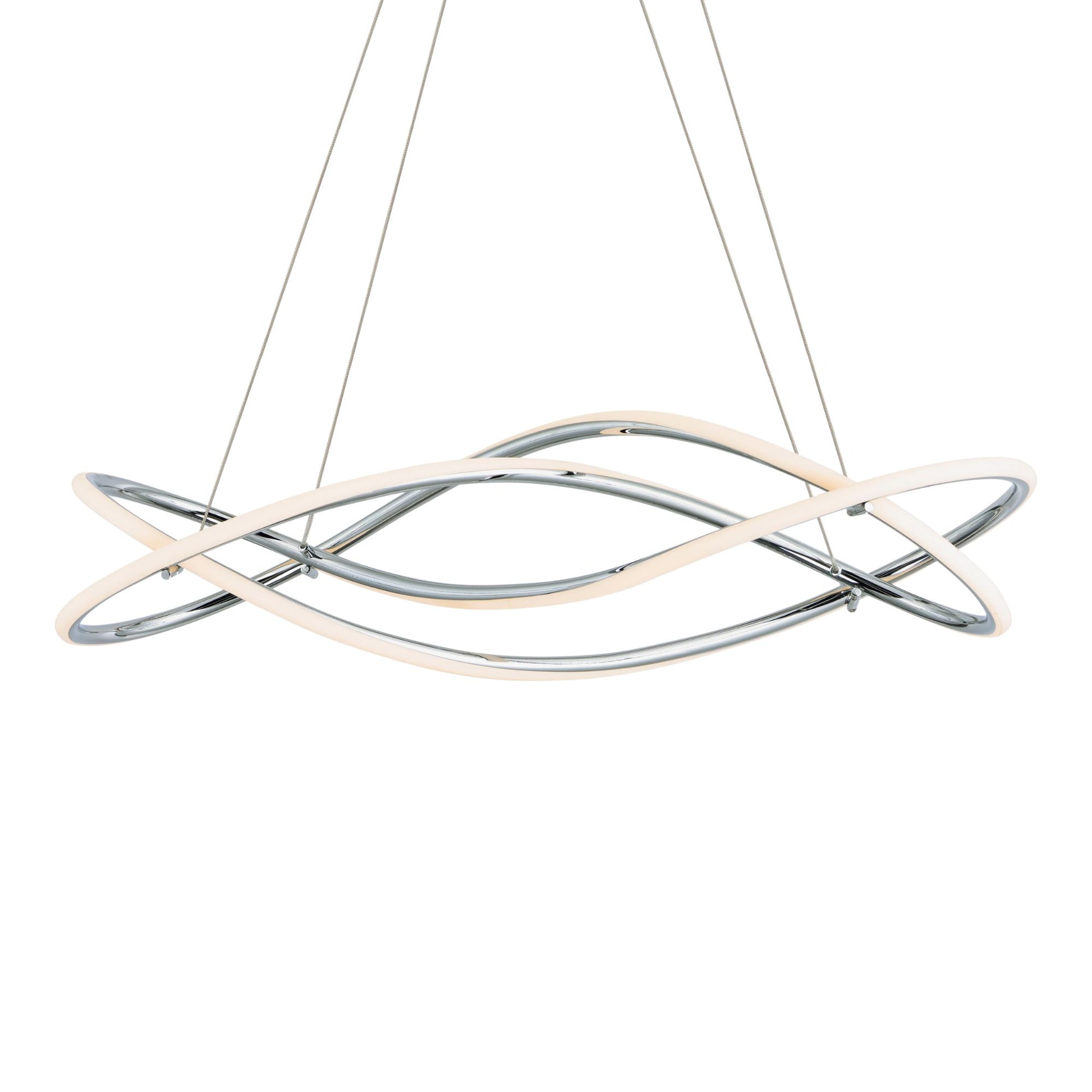 ET2 Lighting - Coaster 30" LED Pendant, Polished Chrome Finish | Bees Lighting