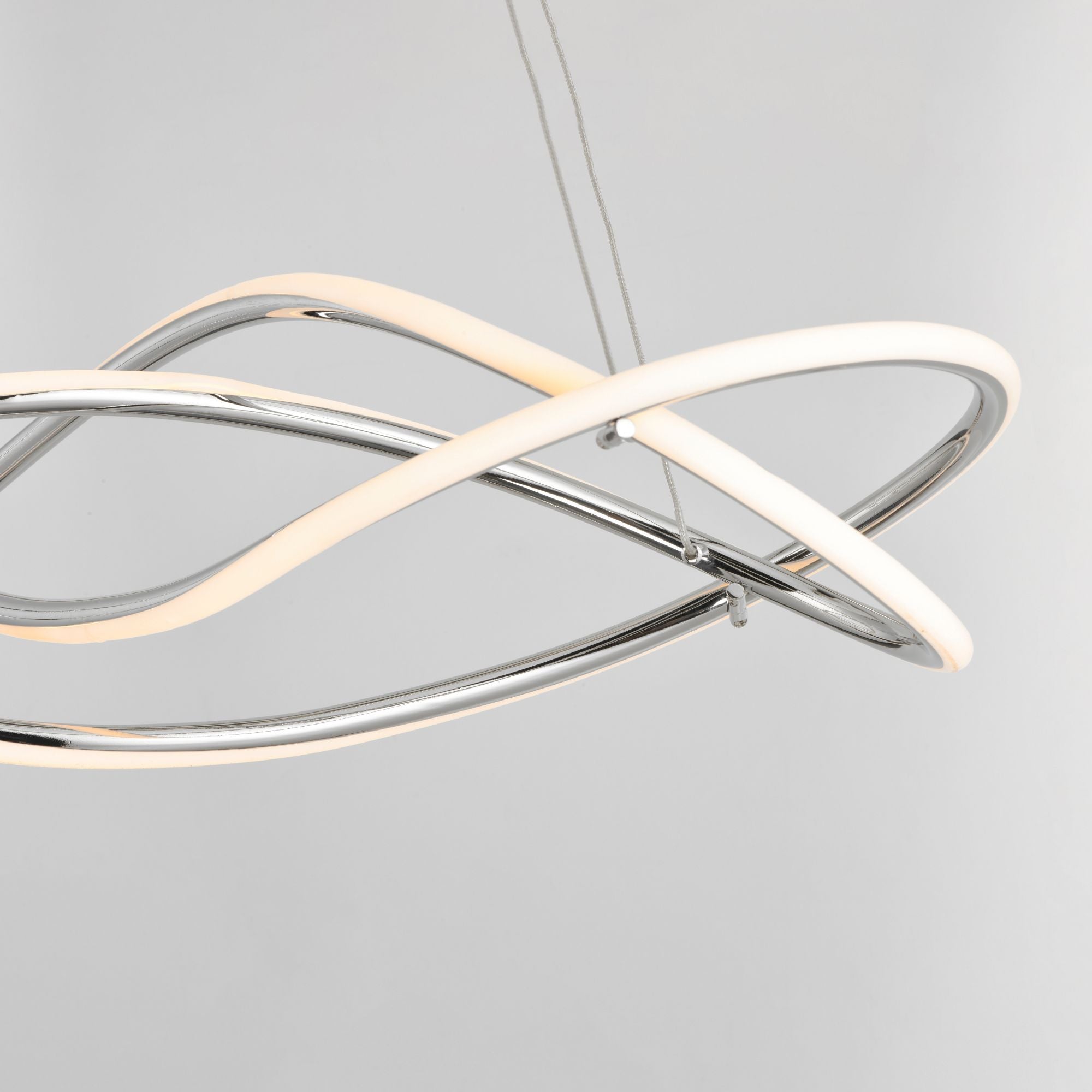 ET2 Lighting - Coaster 30" LED Pendant, Polished Chrome Finish | Bees Lighting