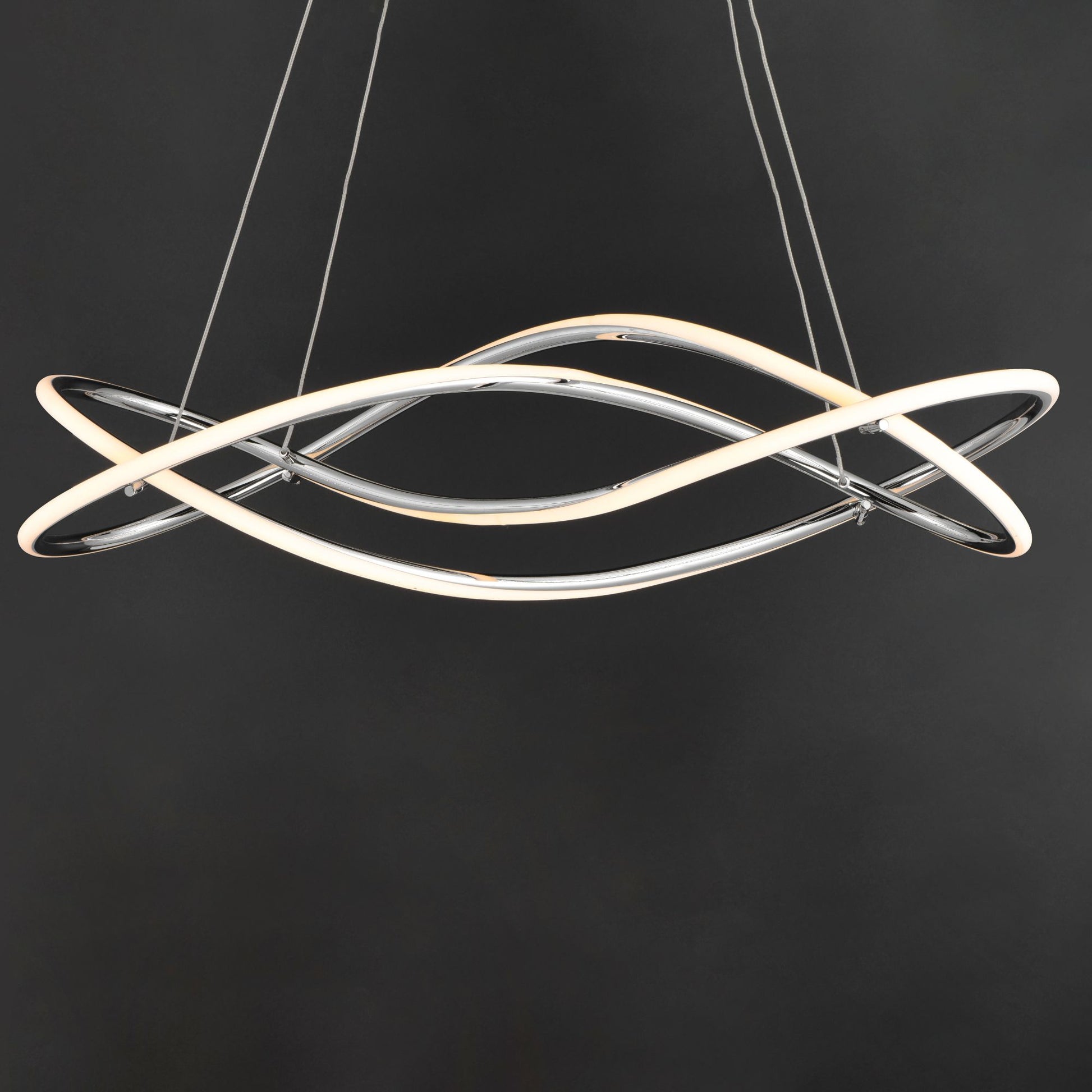 ET2 Lighting - Coaster 30" LED Pendant, Polished Chrome Finish | Bees Lighting