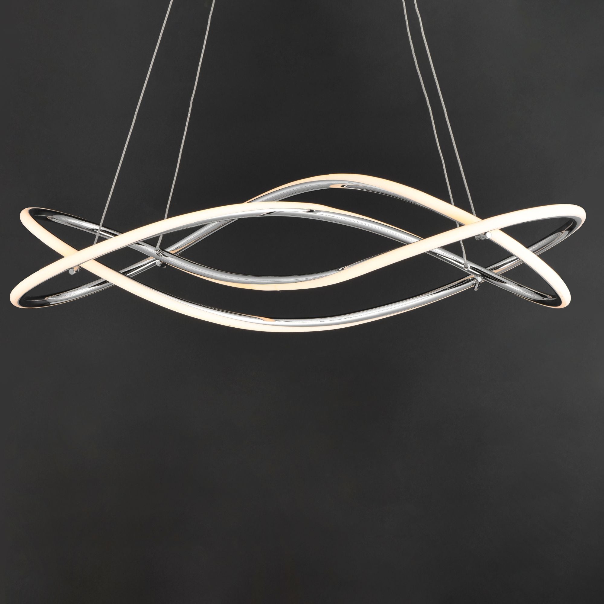 ET2 Lighting - Coaster 30" LED Pendant, Polished Chrome Finish | Bees Lighting