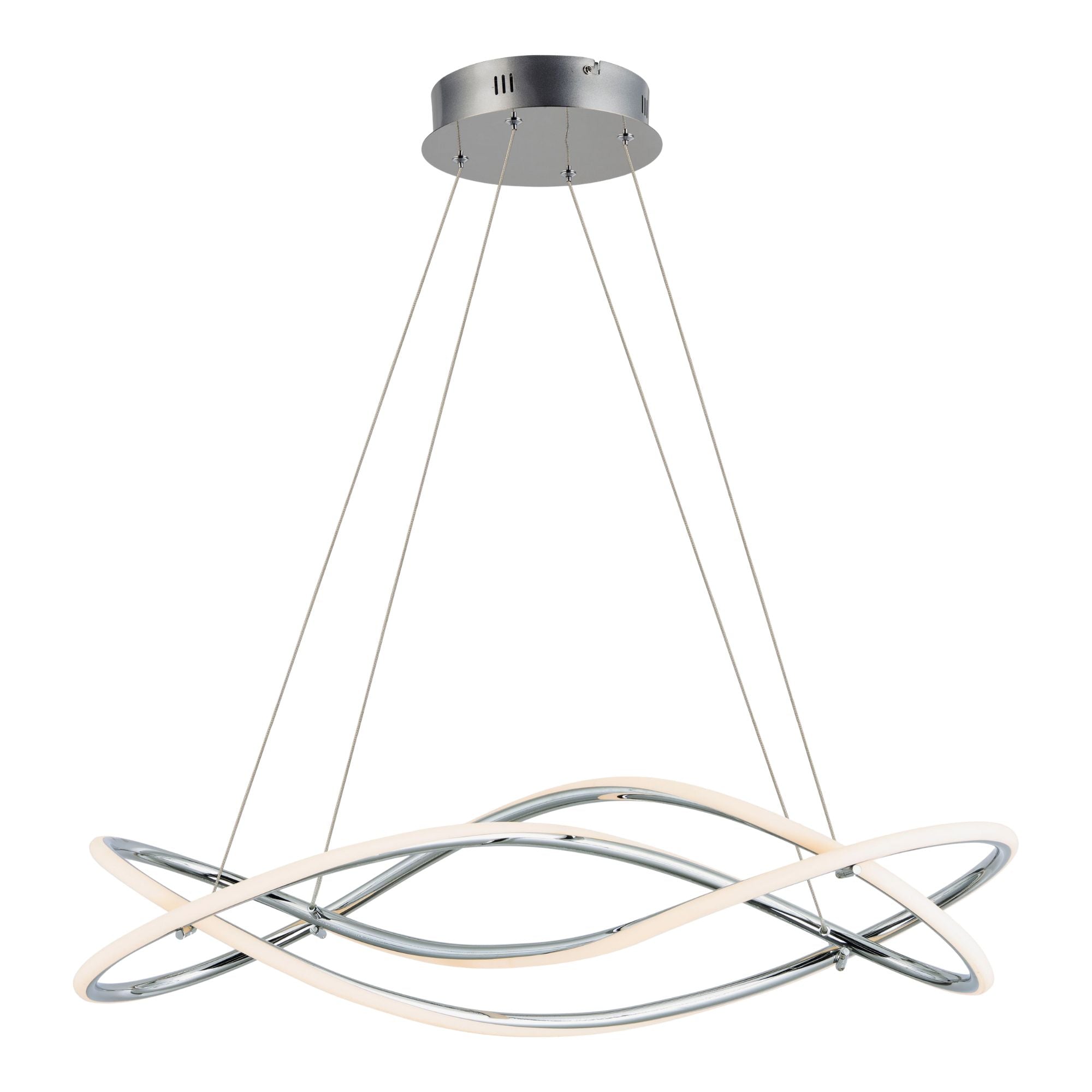 ET2 Lighting - Coaster 30" LED Pendant, Polished Chrome Finish | Bees Lighting