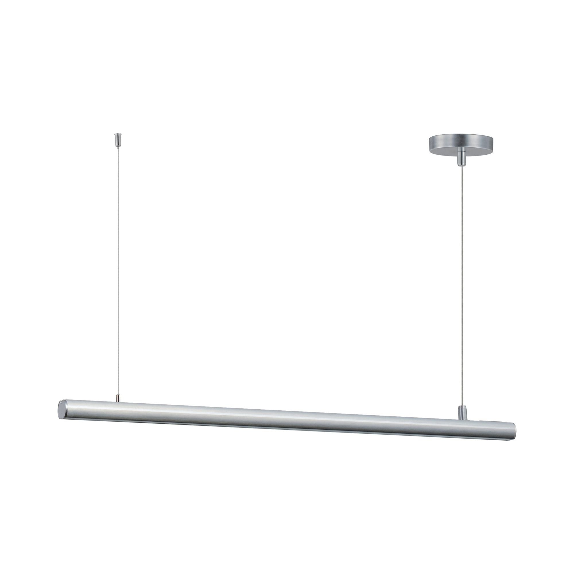 Continuum 39" LED Linear Pendant, Satin Aluminum Finish