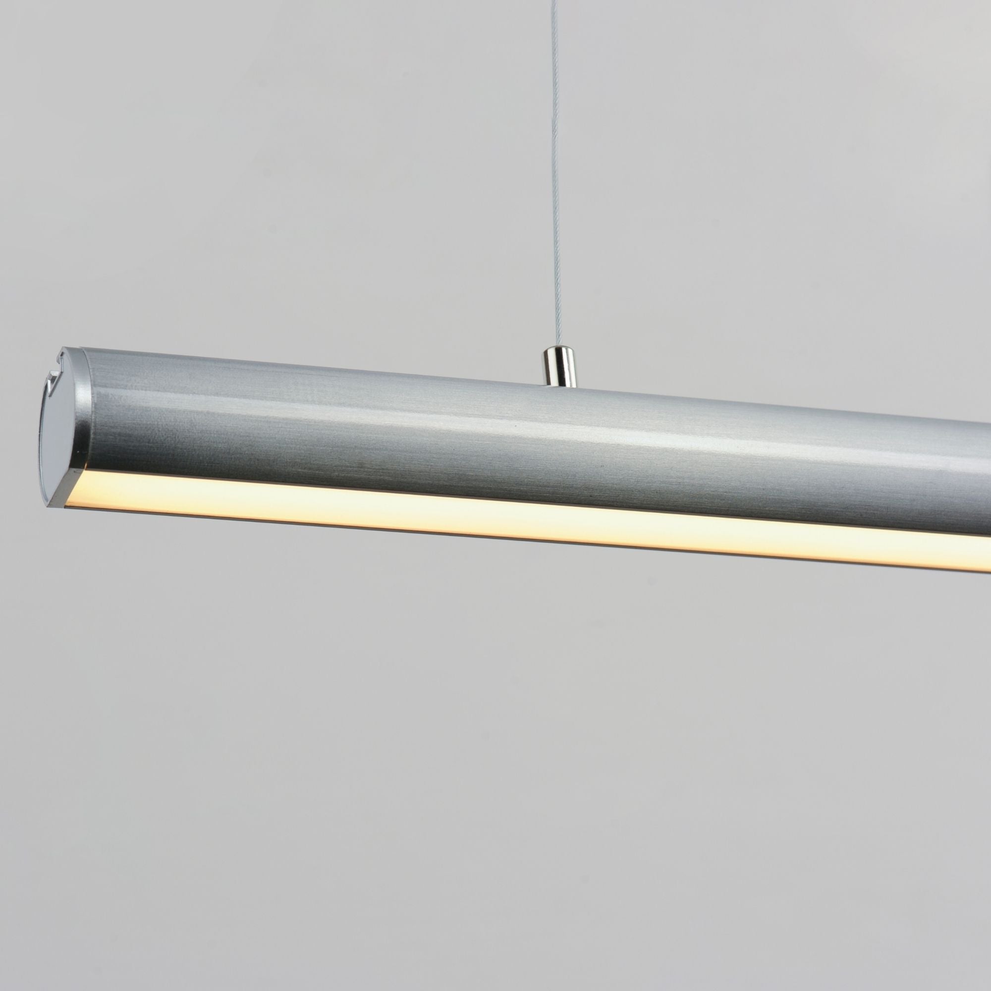Continuum 39" LED Linear Pendant, Satin Aluminum Finish