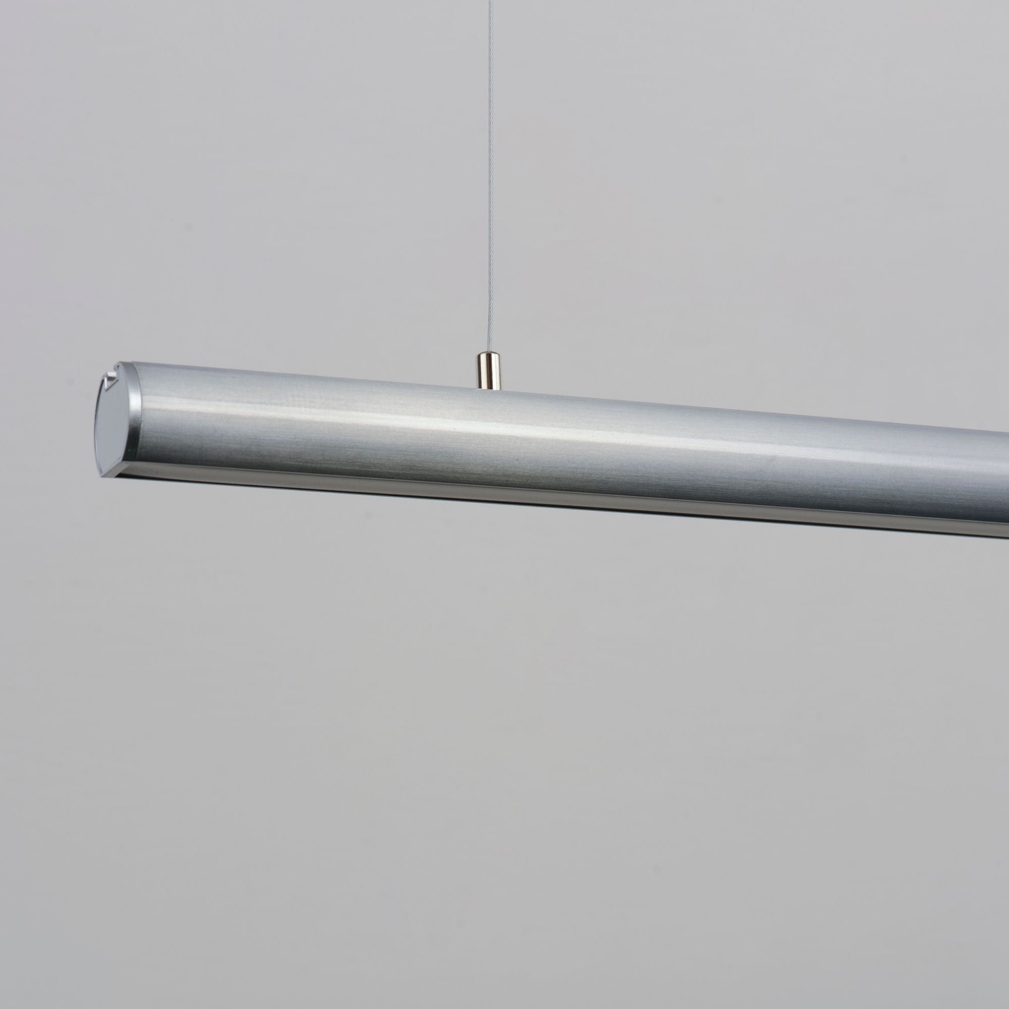Continuum 39" LED Linear Pendant, Satin Aluminum Finish