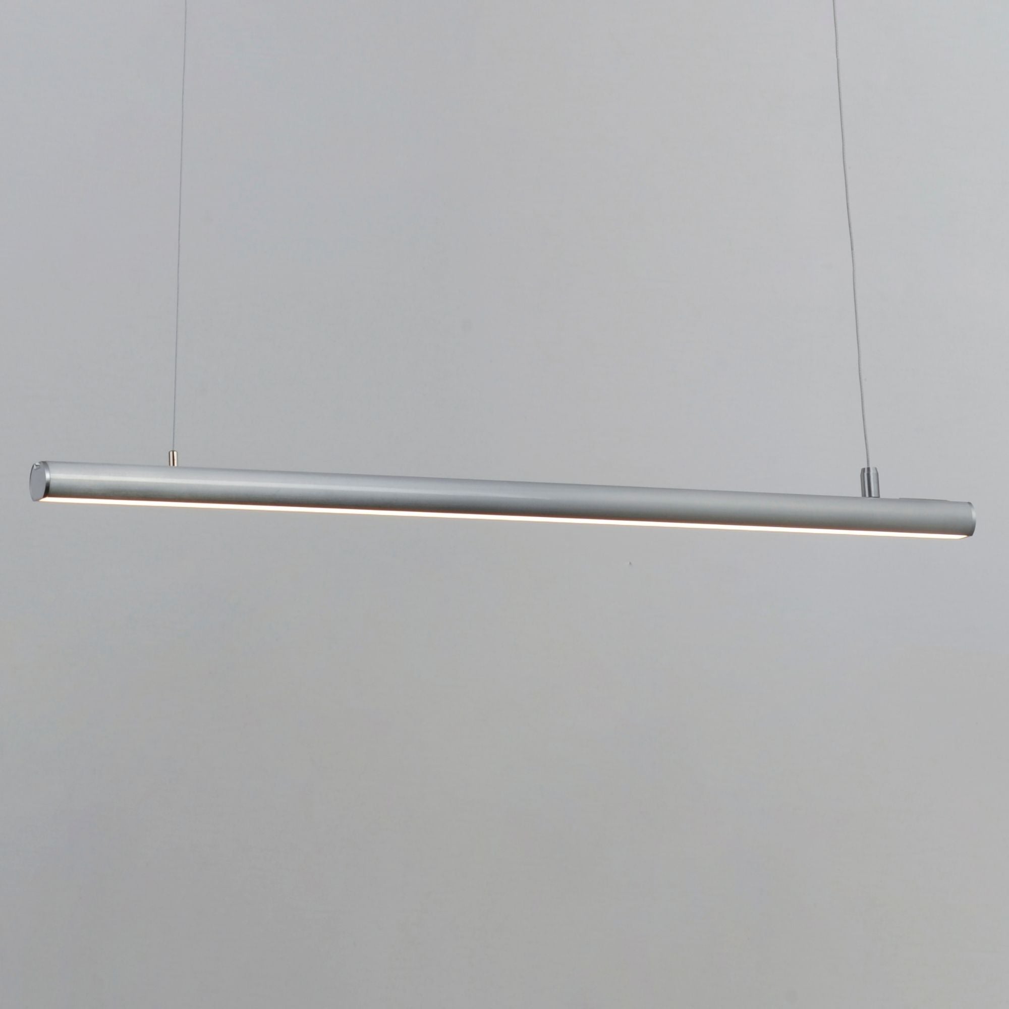 Continuum 39" LED Linear Pendant, Satin Aluminum Finish