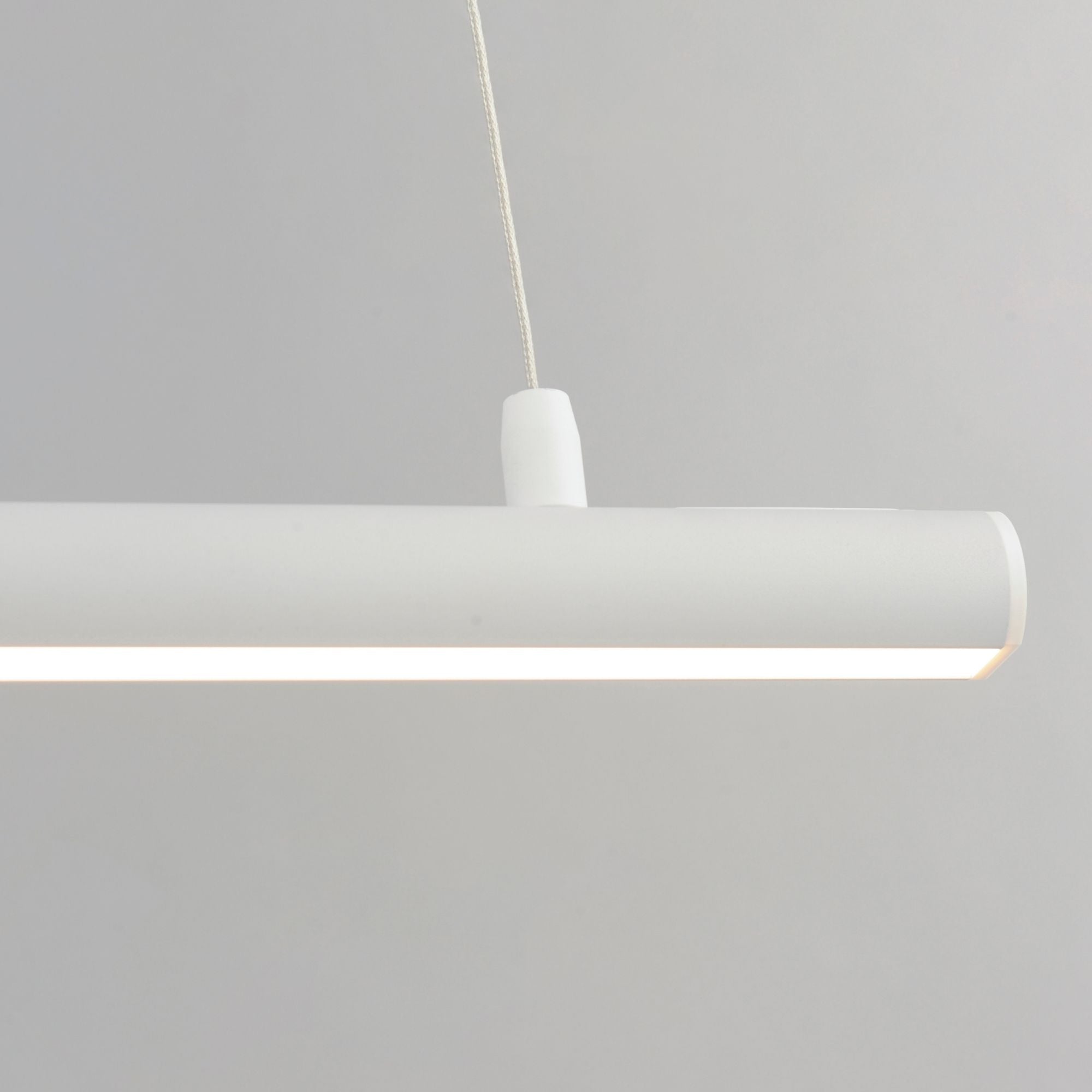 Continuum 39" LED Linear Pendant, White Finish