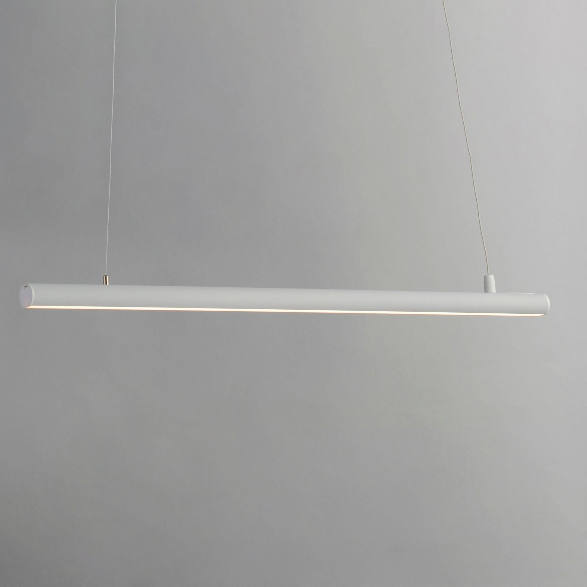 Continuum 39" LED Linear Pendant, White Finish