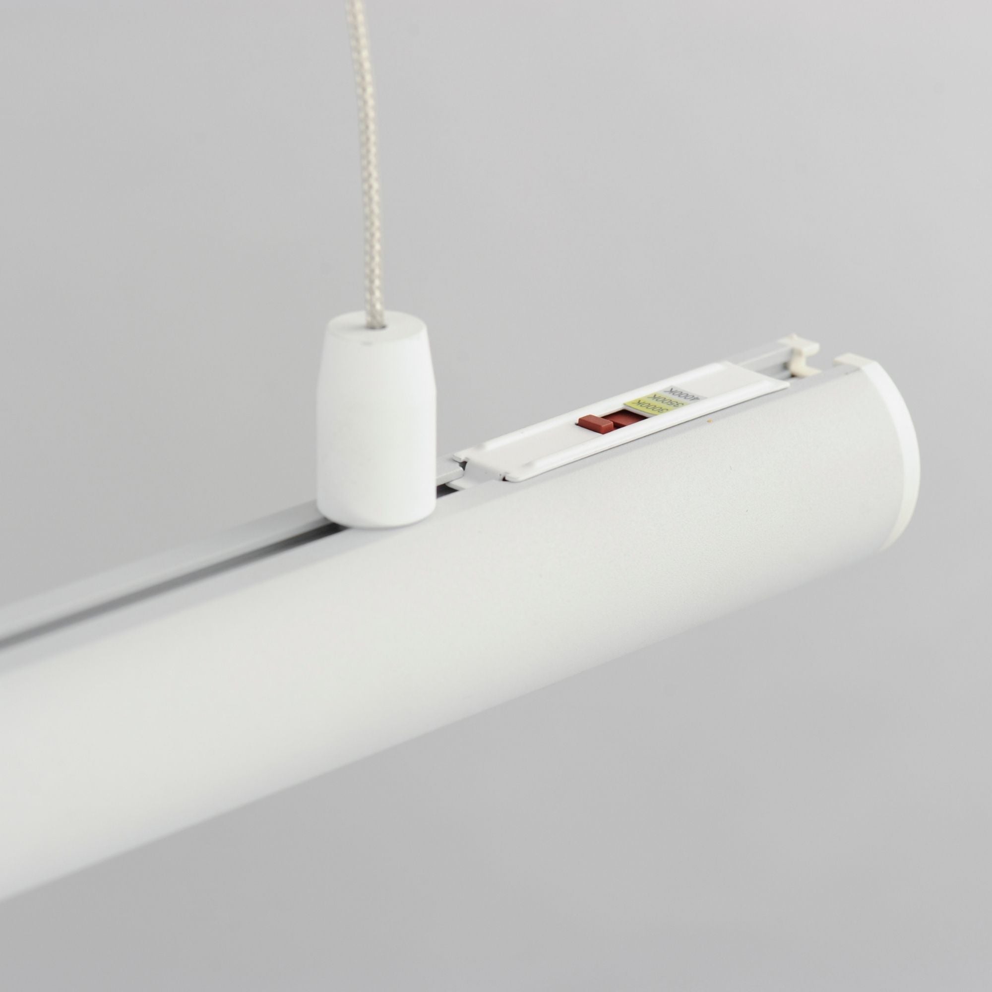 Continuum 39" LED Linear Pendant, White Finish