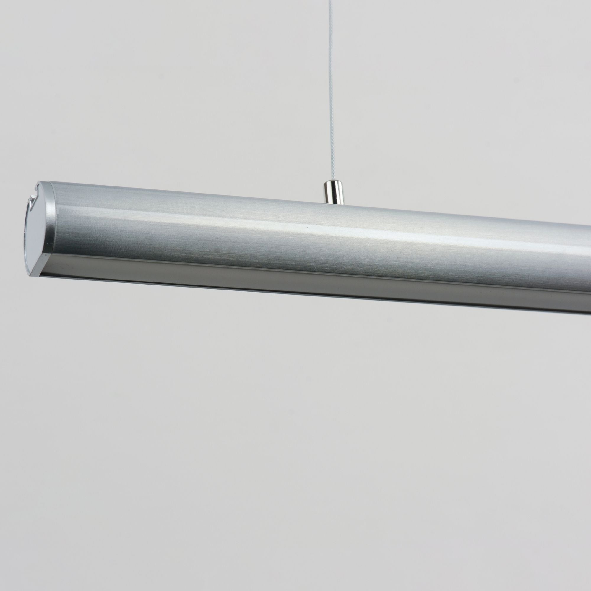 Continuum 47" LED Linear Pendant, Satin Aluminum Finish