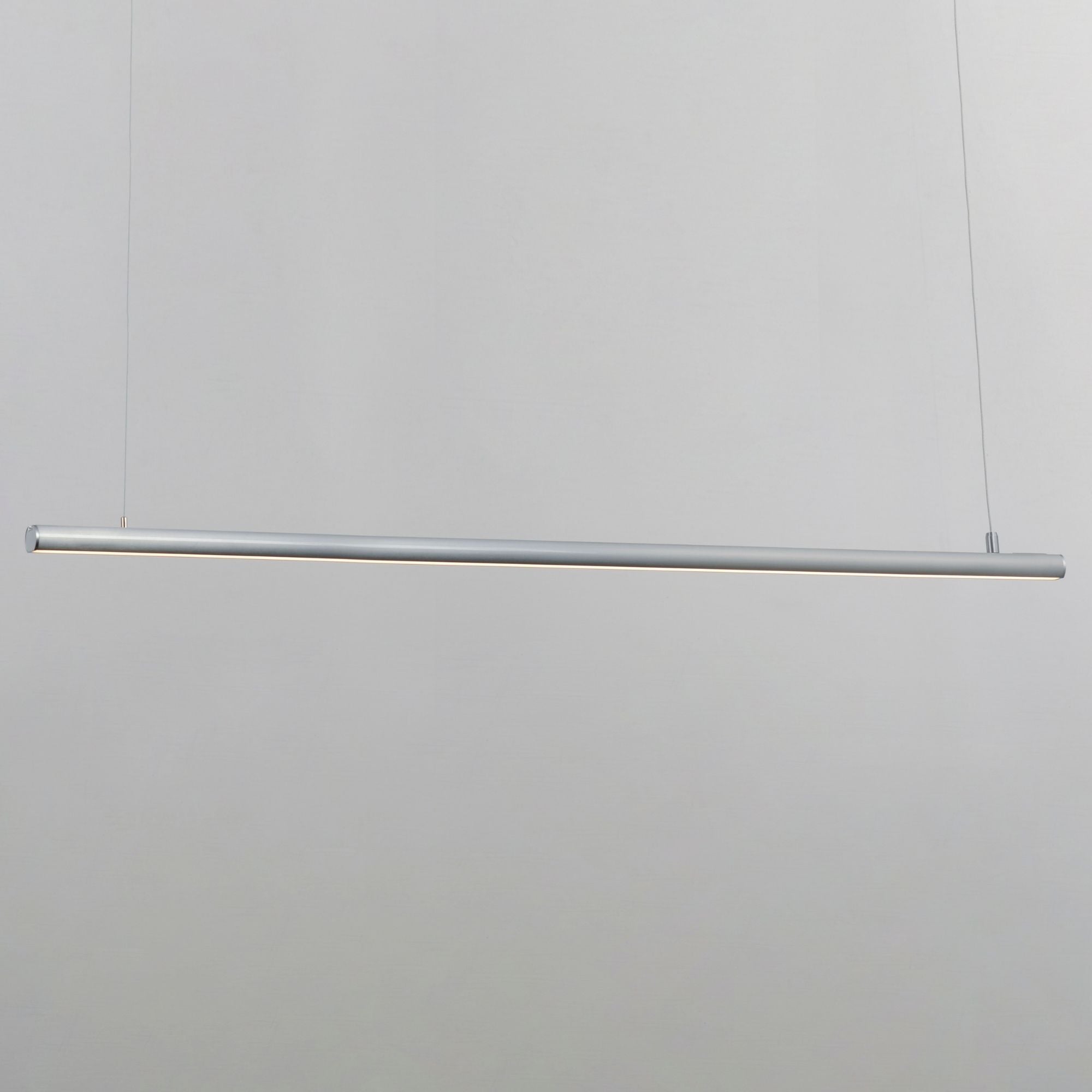 Continuum 47" LED Linear Pendant, Satin Aluminum Finish