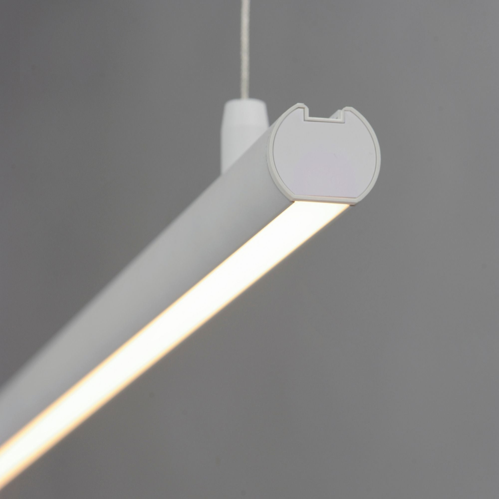 Continuum 47" LED Linear Pendant, White Finish