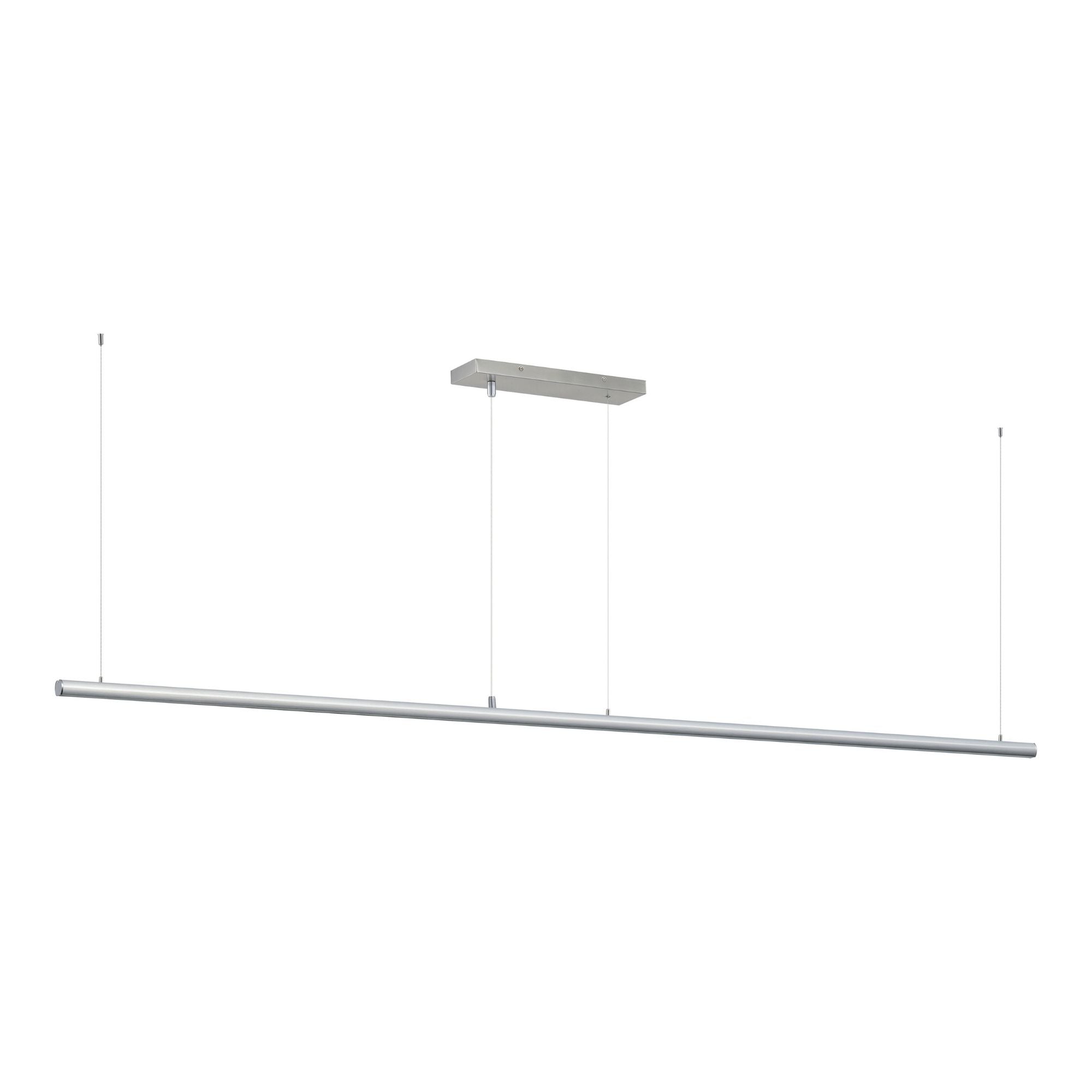Continuum 94" LED Linear Pendant, Satin Aluminum Finish