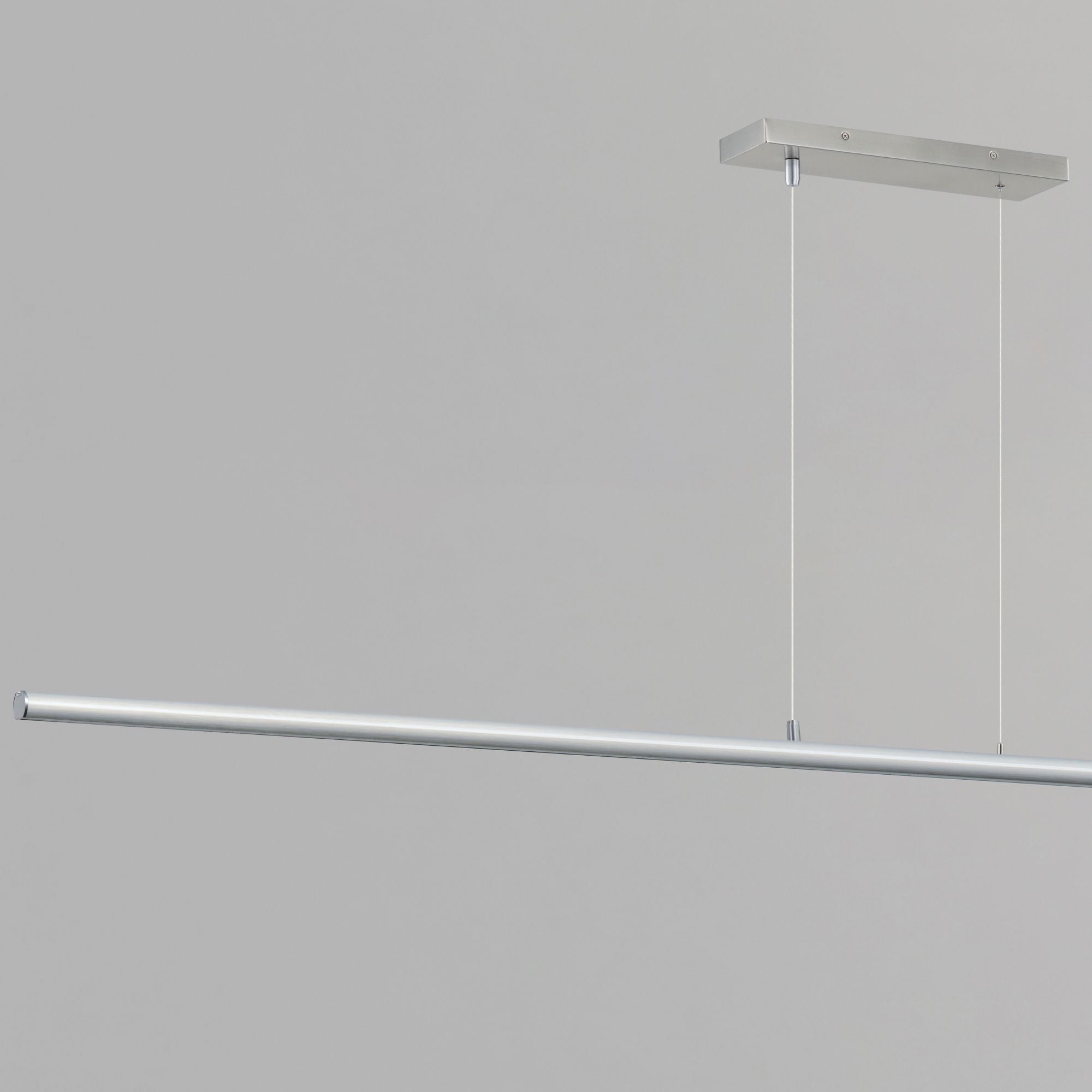 Continuum 94" LED Linear Pendant, Satin Aluminum Finish