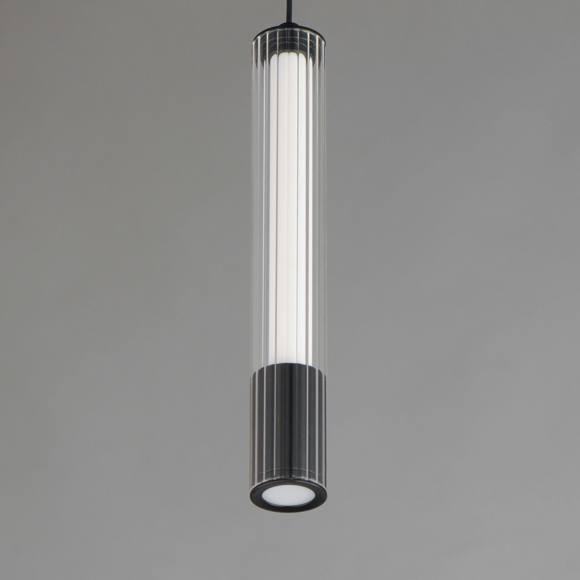 Cortex 10" LED Mini Pendant, Black Finish