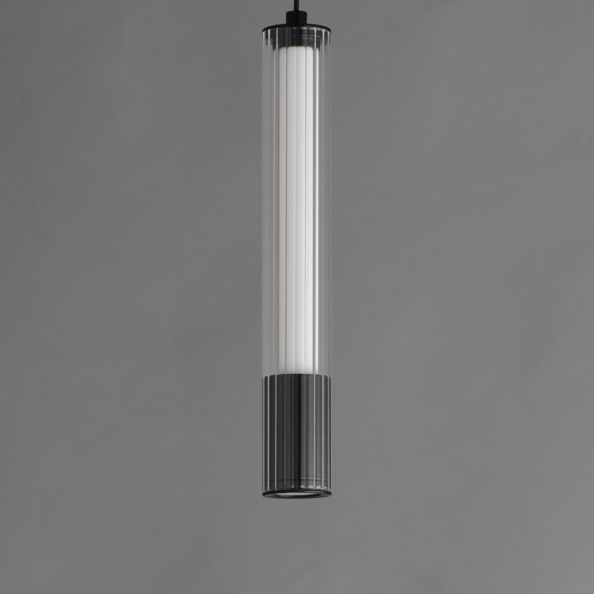 Cortex 10" LED Mini Pendant, Black Finish