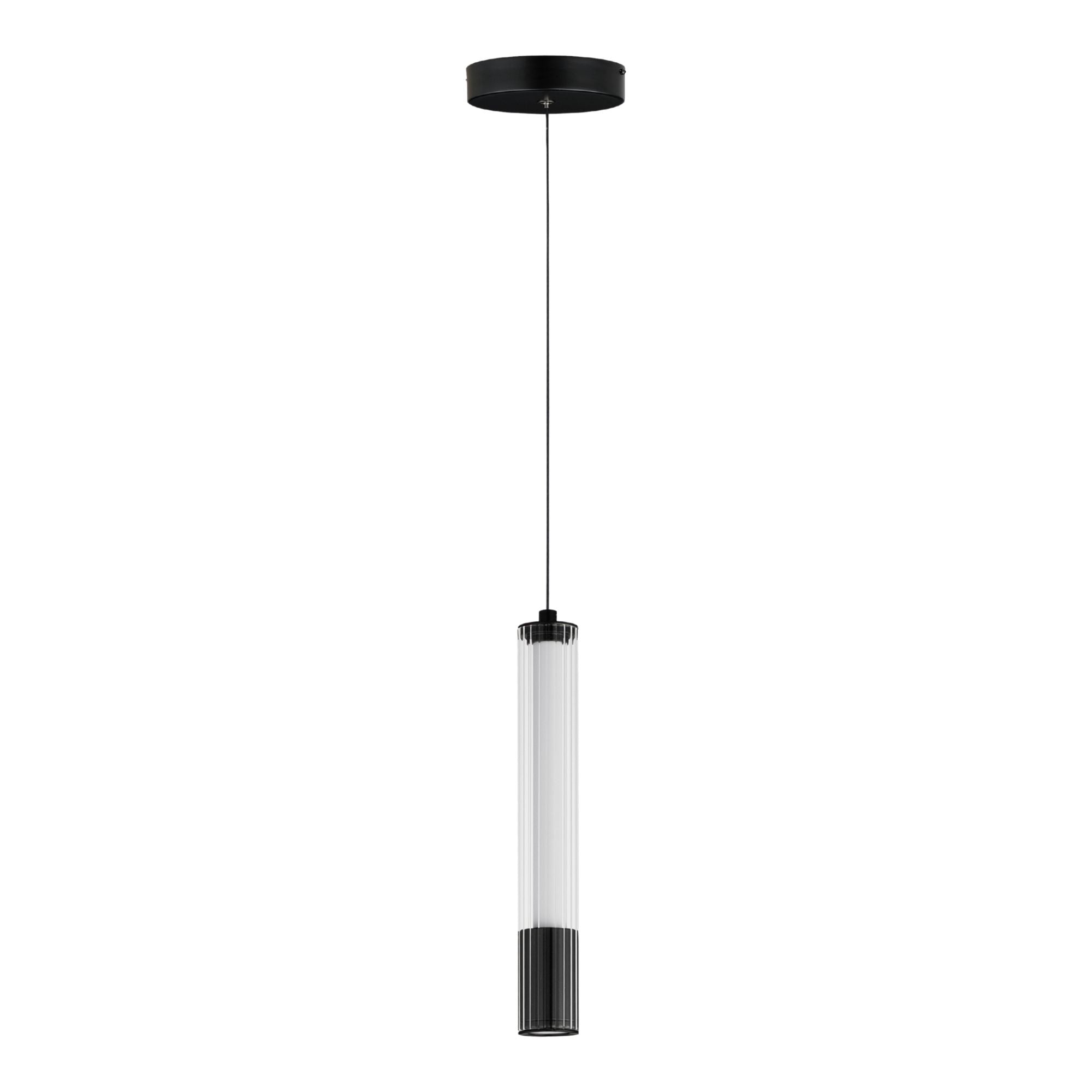 Cortex 10" LED Mini Pendant, Black Finish