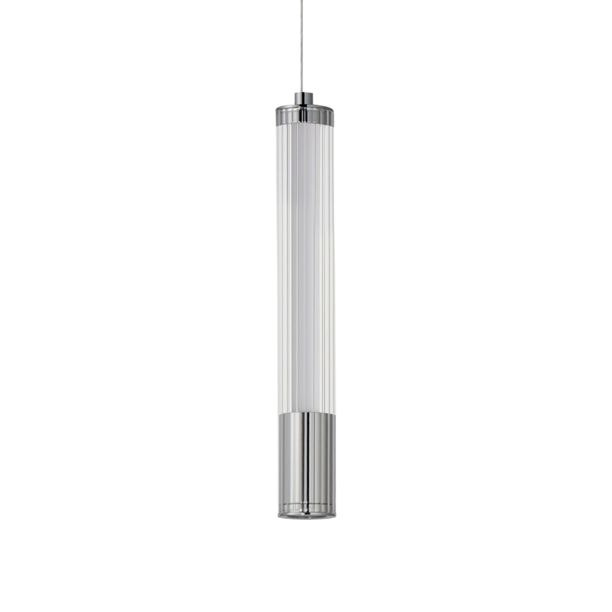 Cortex 10" LED Mini Pendant, Polished Chrome Finish