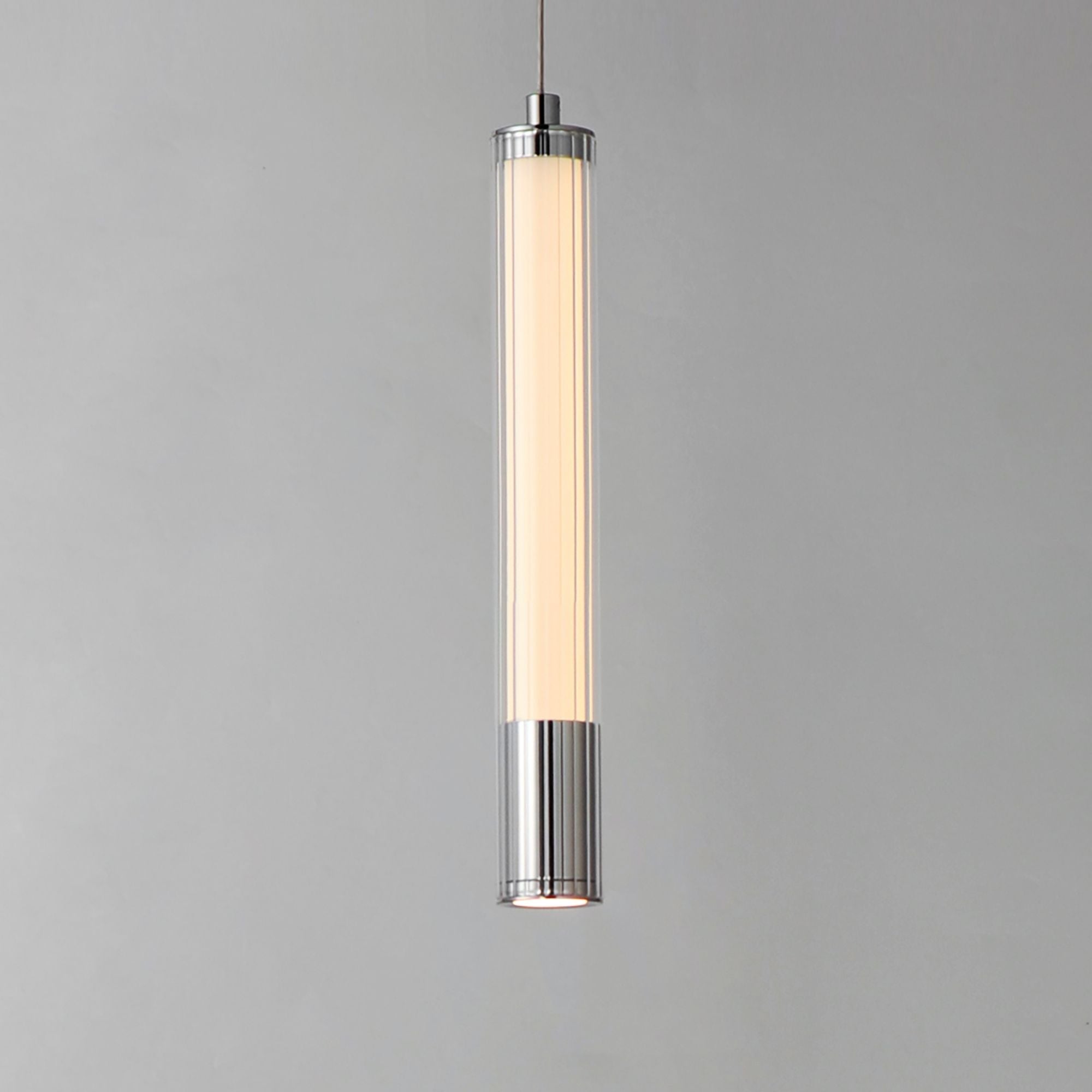 Cortex 10" LED Mini Pendant, Polished Chrome Finish