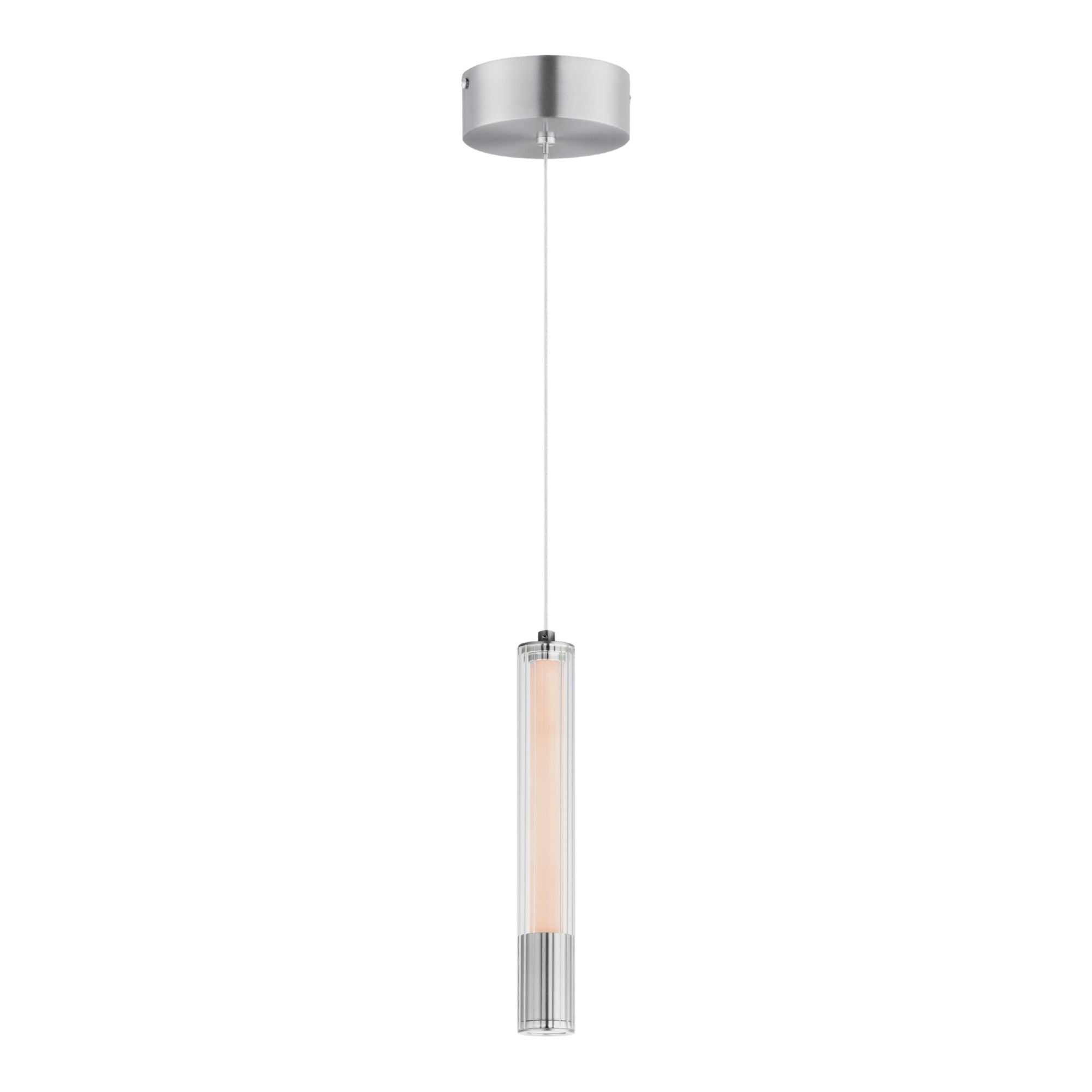 Cortex 10" LED Mini Pendant, Polished Chrome Finish