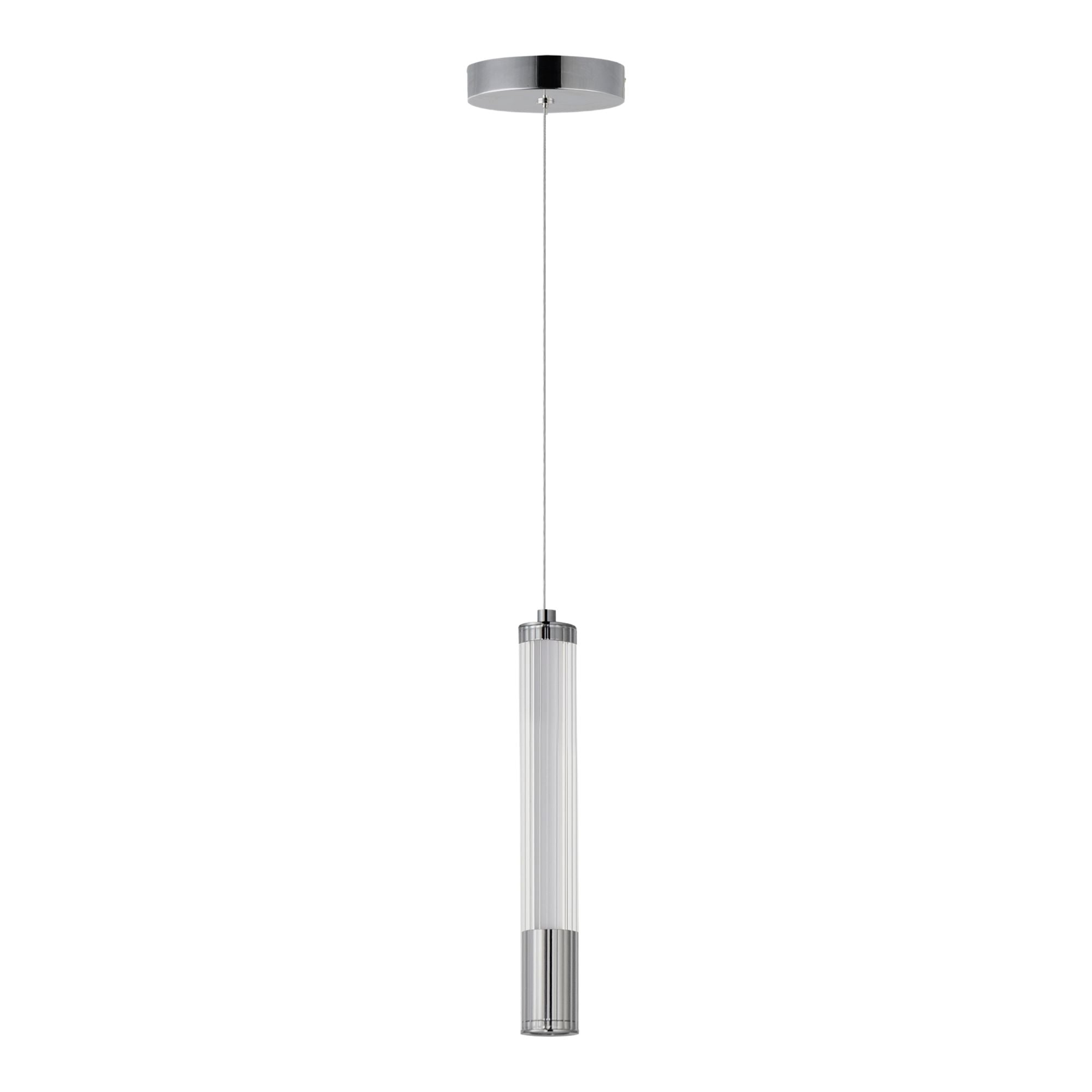 Cortex 10" LED Mini Pendant, Polished Chrome Finish