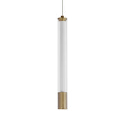 Cortex 14" LED Mini Pendant, Natural Aged Brass Finish