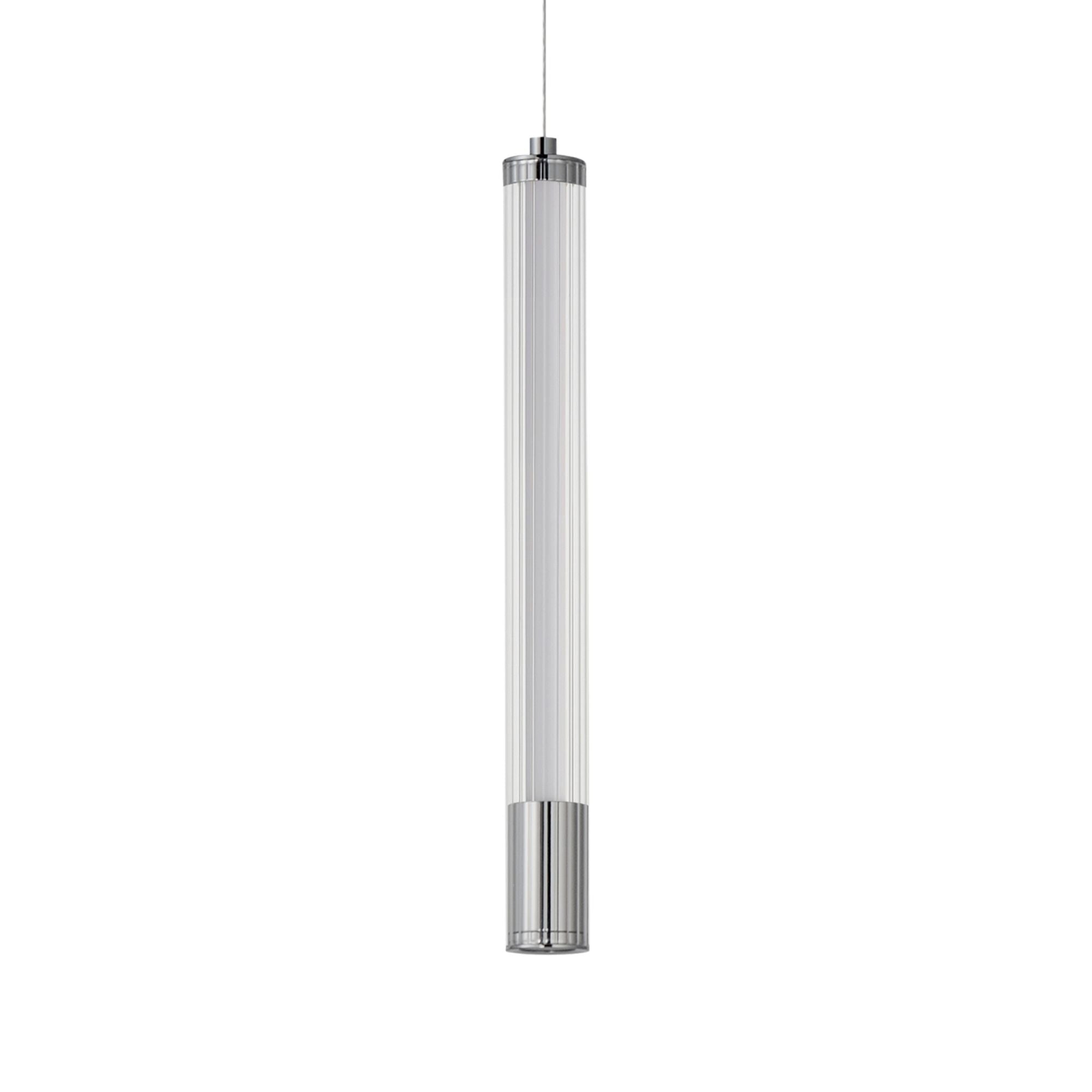 Cortex 14" LED Mini Pendant, Polished Chrome Finish