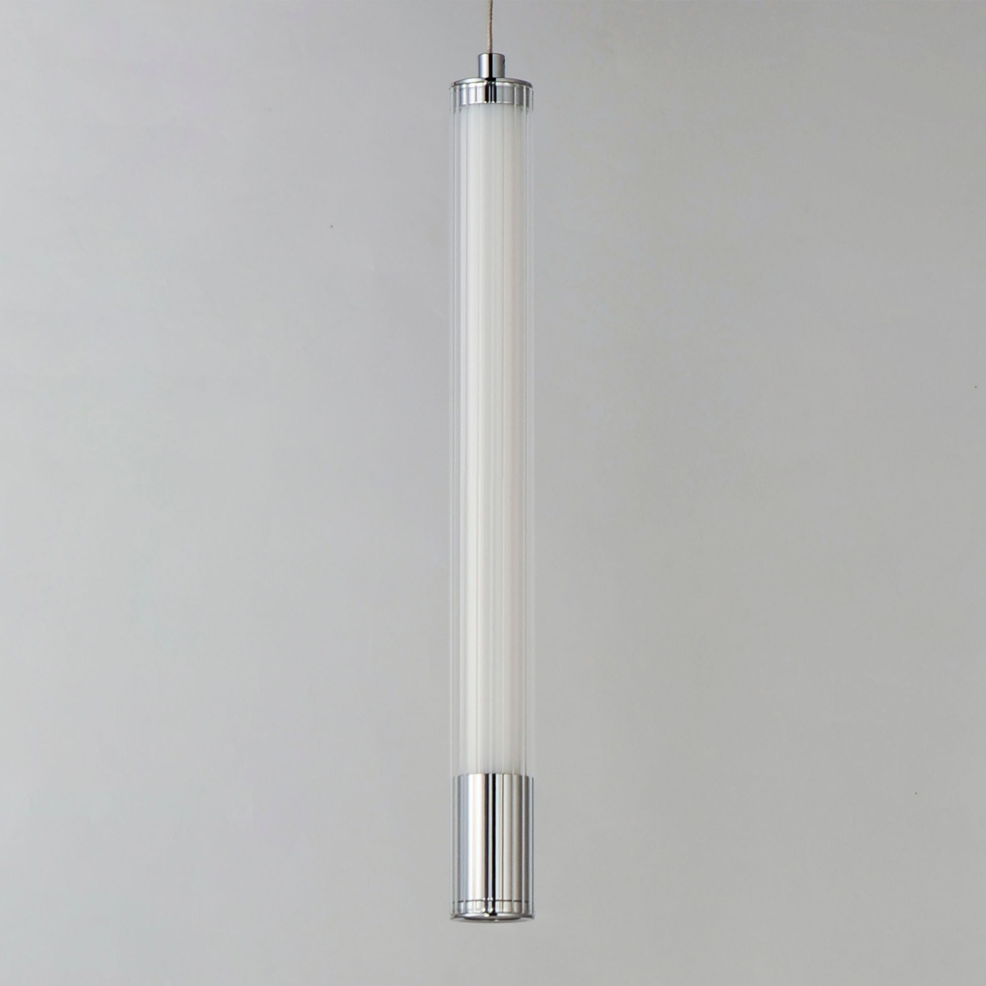 Cortex 14" LED Mini Pendant, Polished Chrome Finish