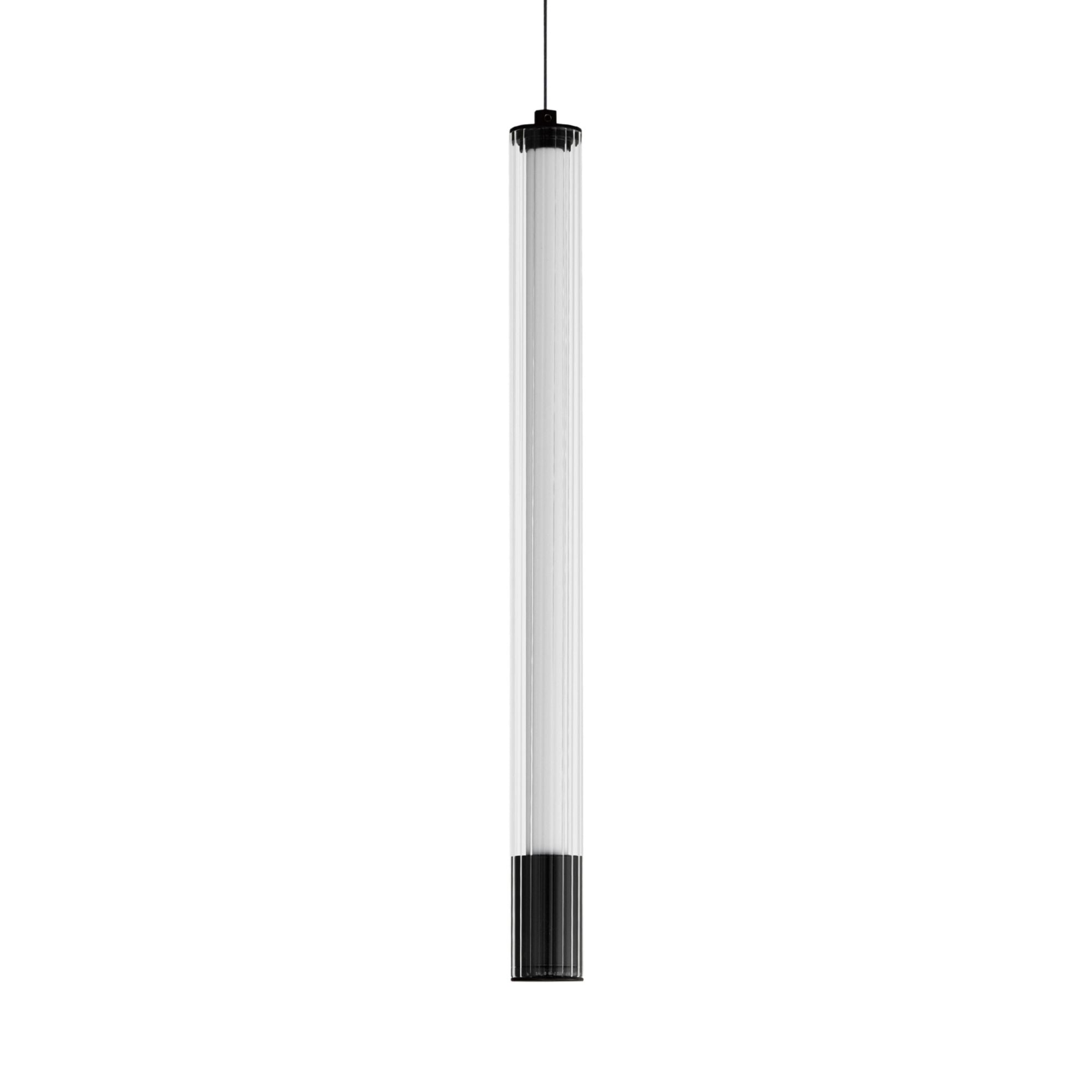 Cortex 18" LED Mini Pendant, Black Finish