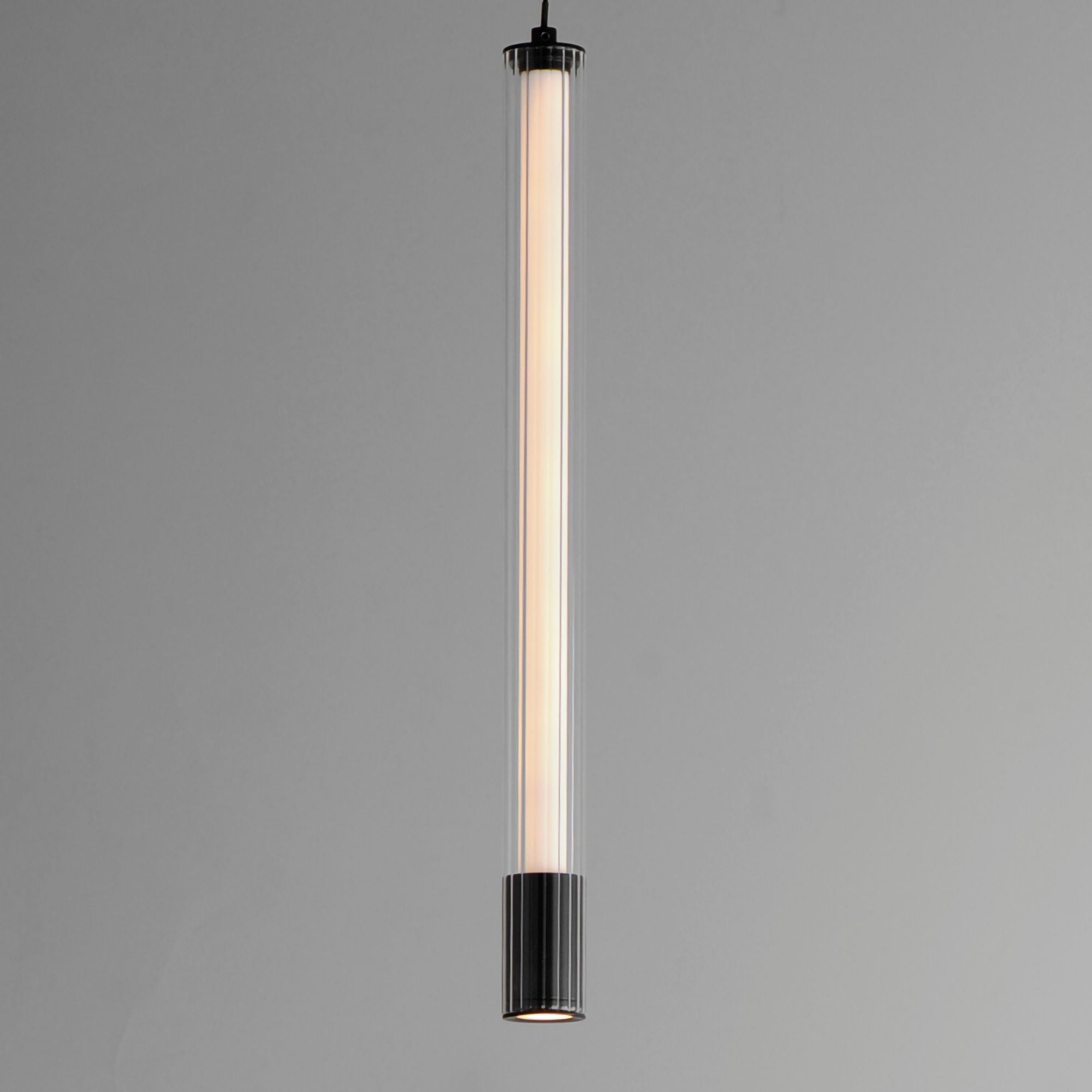 Cortex 18" LED Mini Pendant, Black Finish