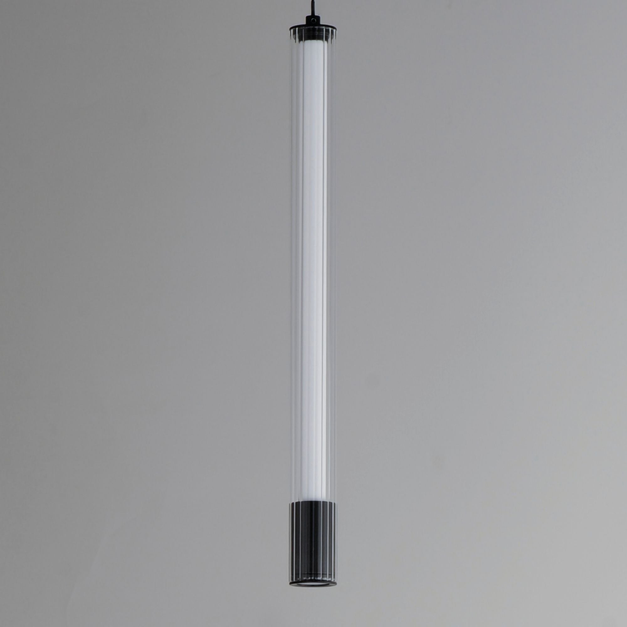 Cortex 18" LED Mini Pendant, Black Finish