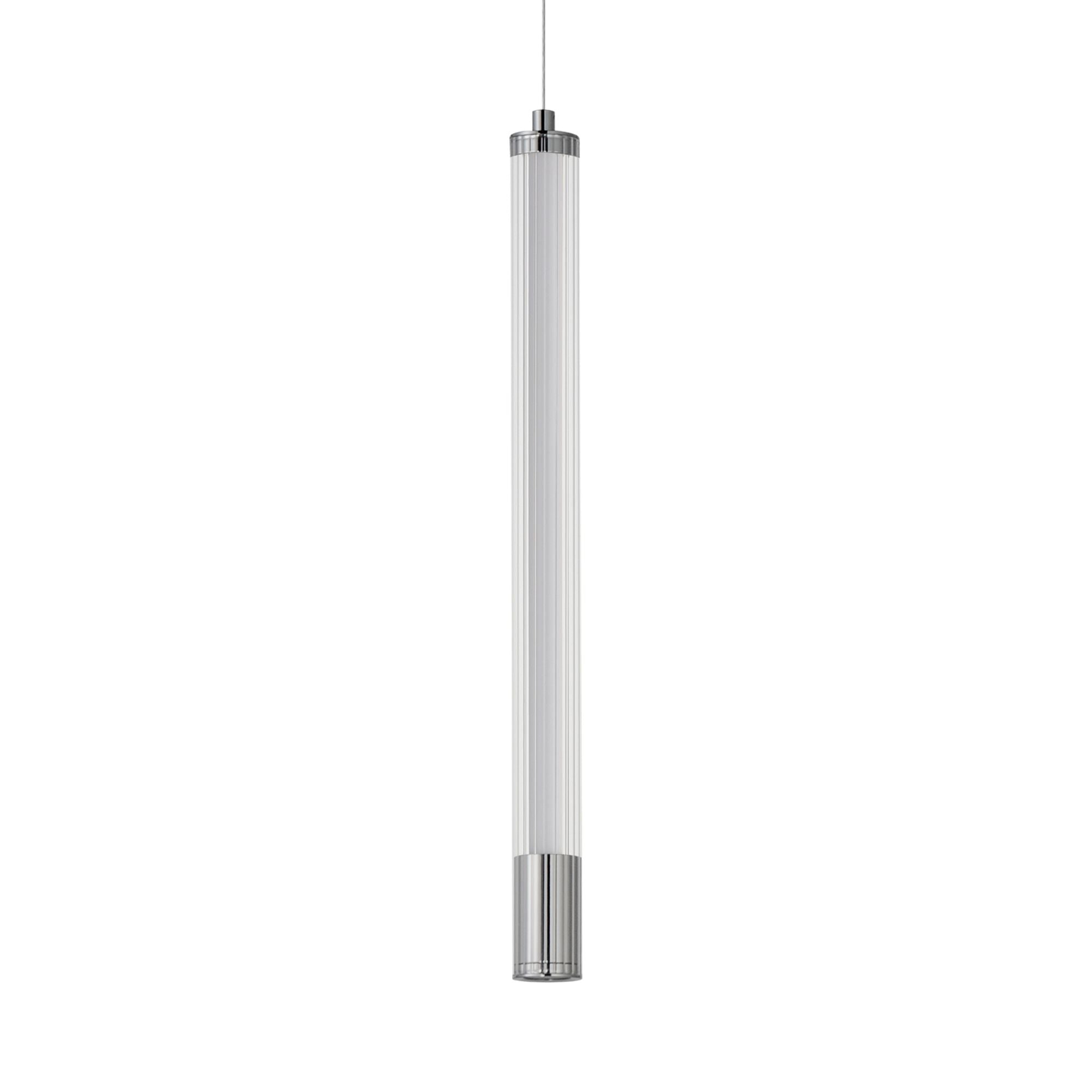 Cortex 18" LED Mini Pendant, Polished Chrome Finish