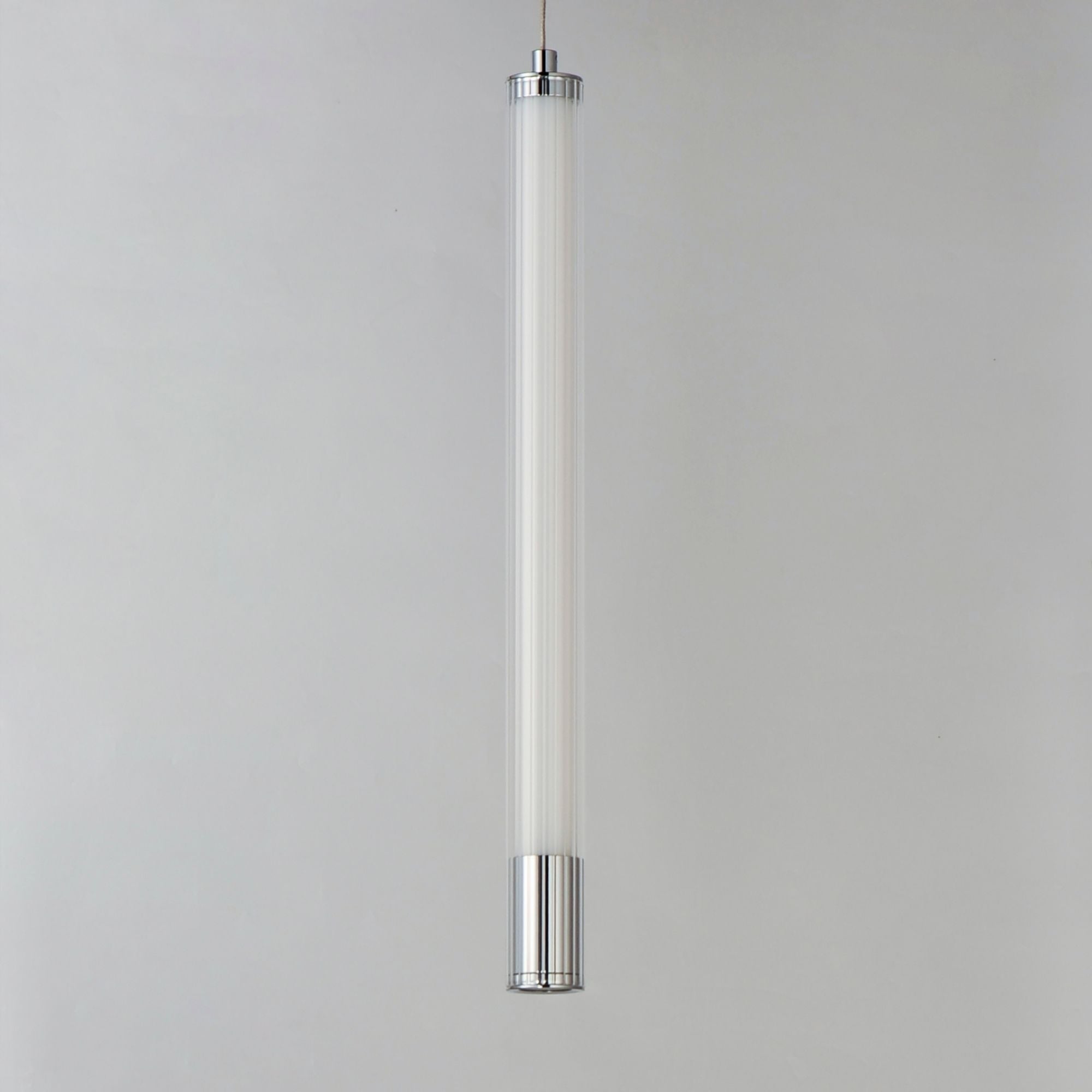 Cortex 18" LED Mini Pendant, Polished Chrome Finish