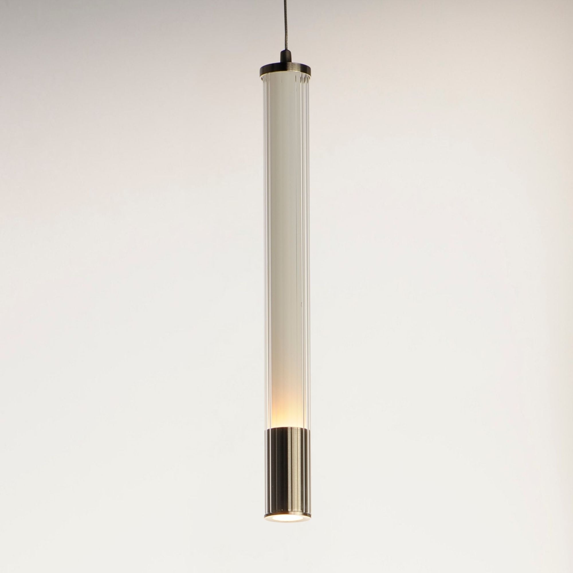 Cortex 18" LED Mini Pendant, Polished Chrome Finish