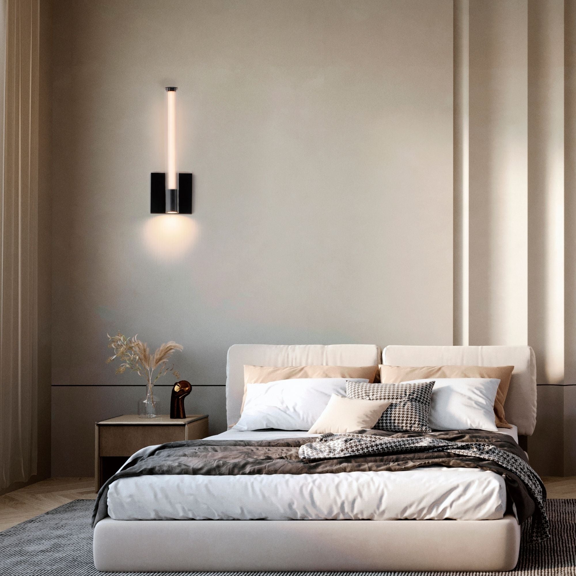 Cortex 14" LED Wall Sconce, Black Finish