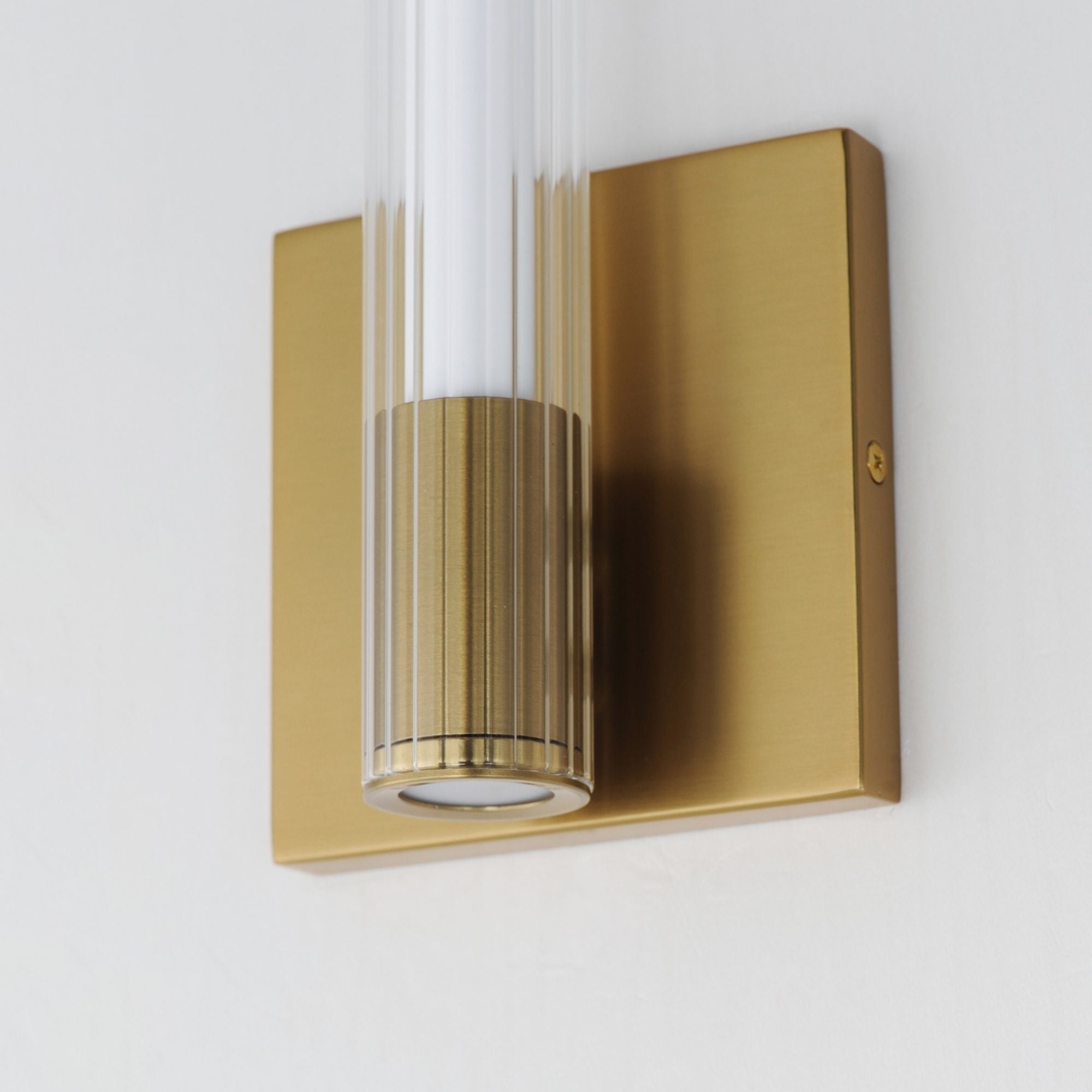 Cortex 14" LED Wall Sconce, Natural Aged Brass Finish