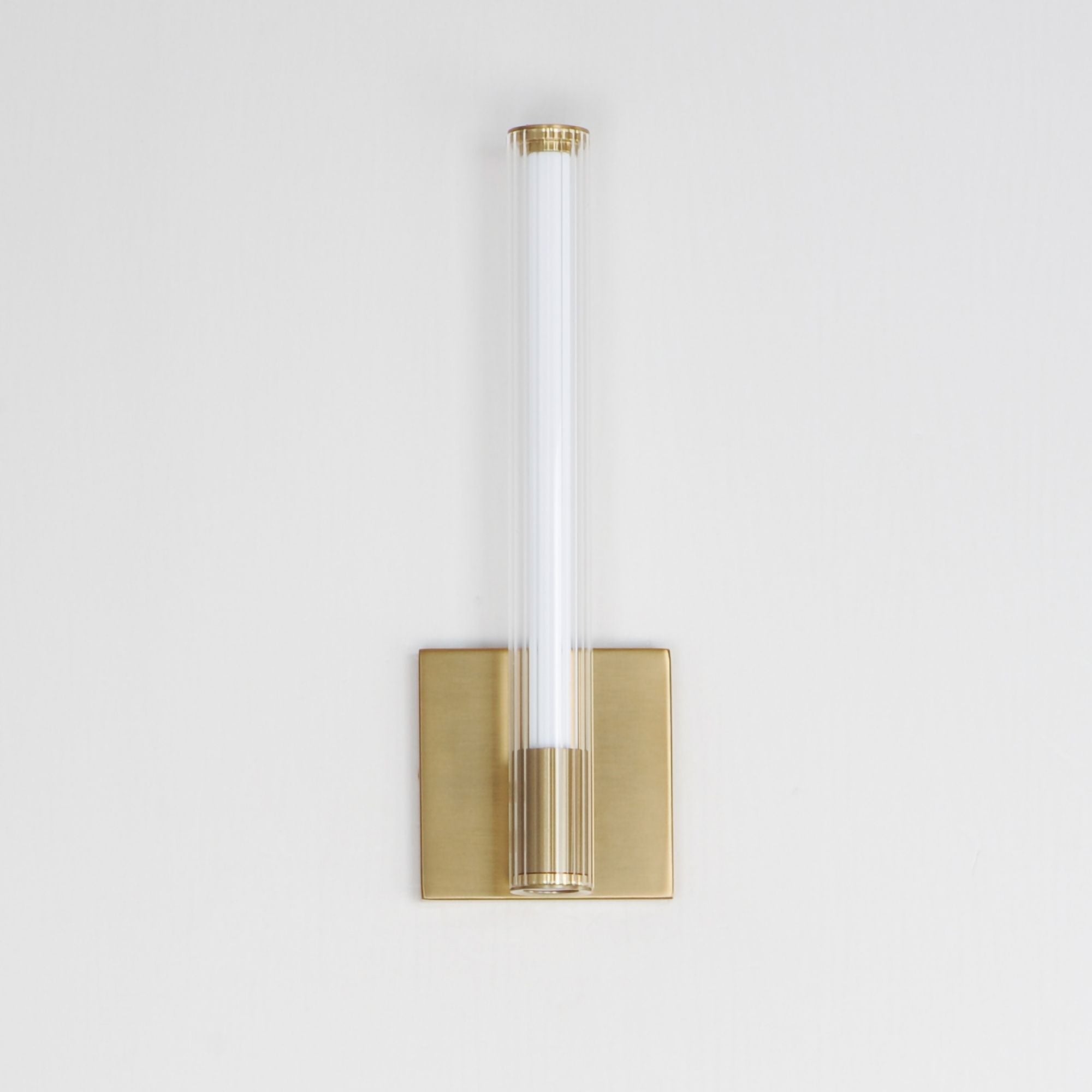 Cortex 14" LED Wall Sconce, Natural Aged Brass Finish