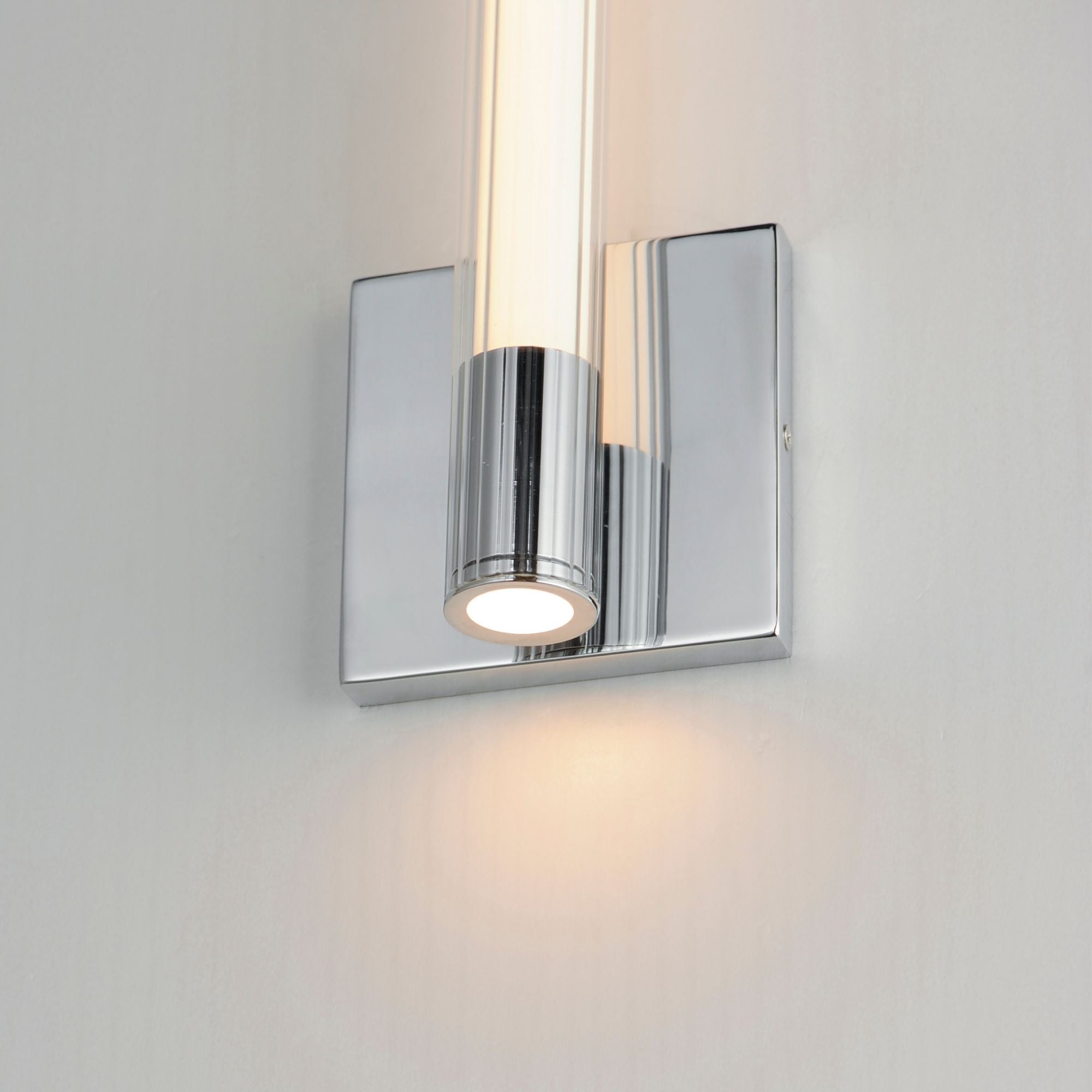 Cortex 14" LED Wall Sconce, Polished Chrome Finish