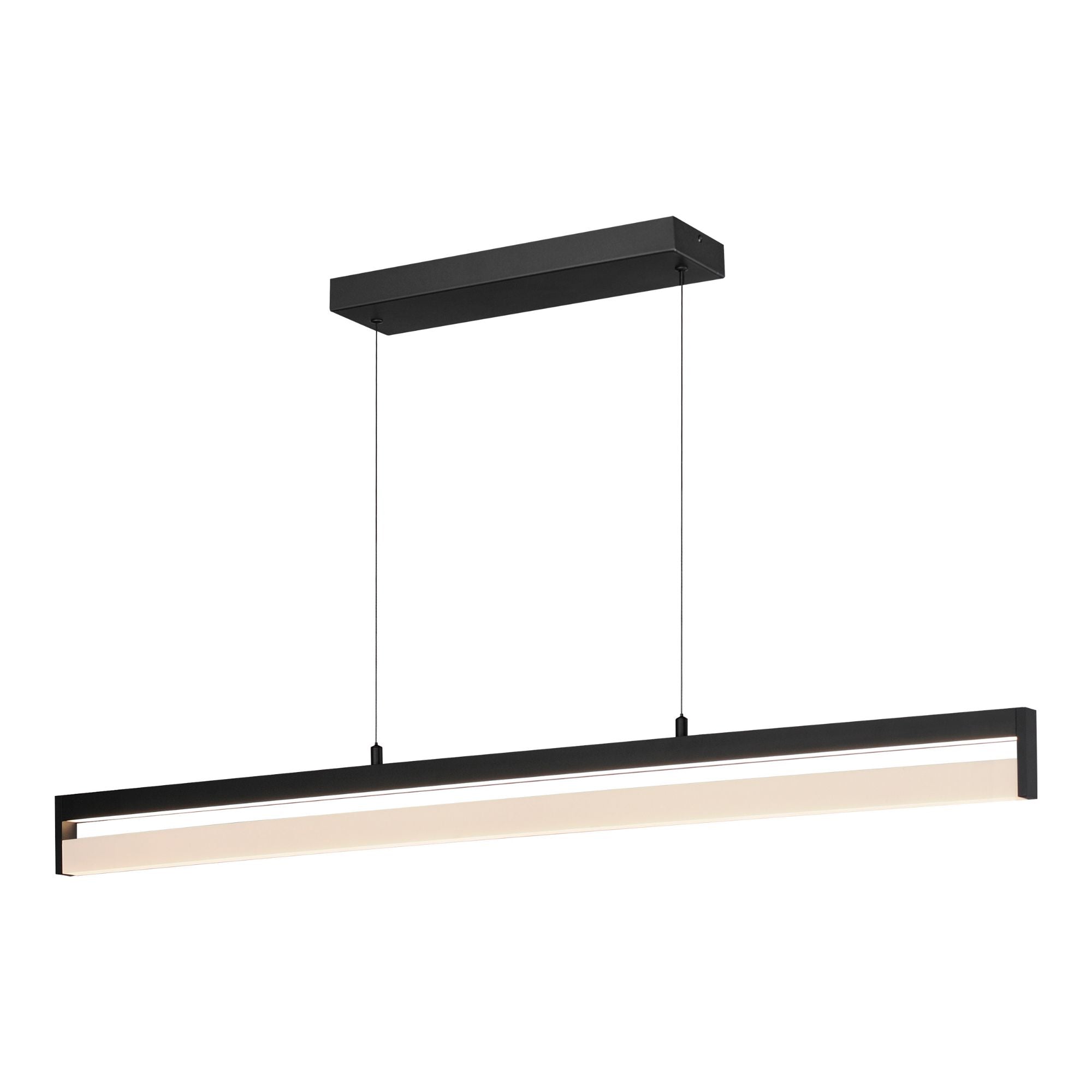 Crossbar WiZ 48" LED Linear Pendant, Black Finish