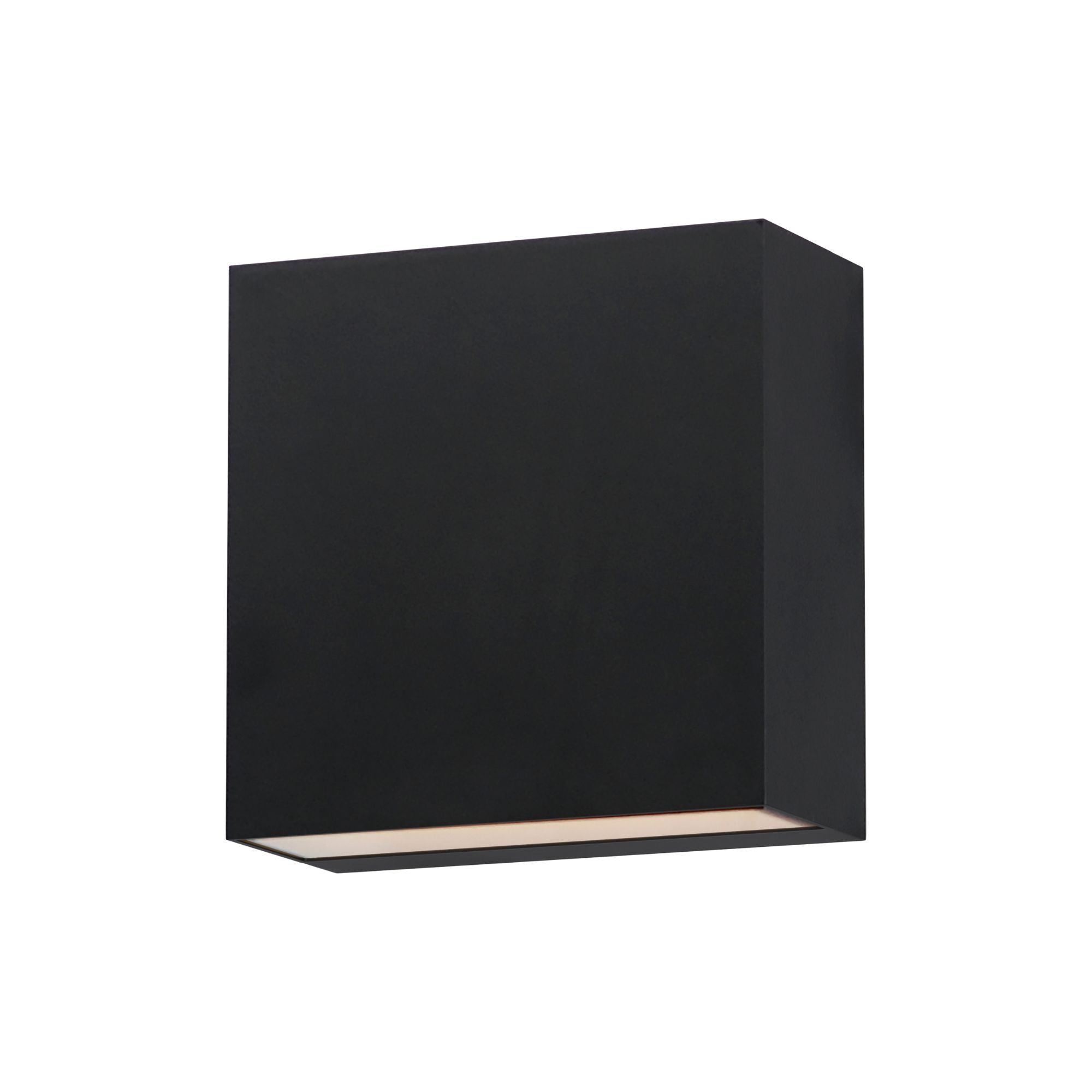 Cubed 6" LED Outdoor Wall Sconce, Black Finish