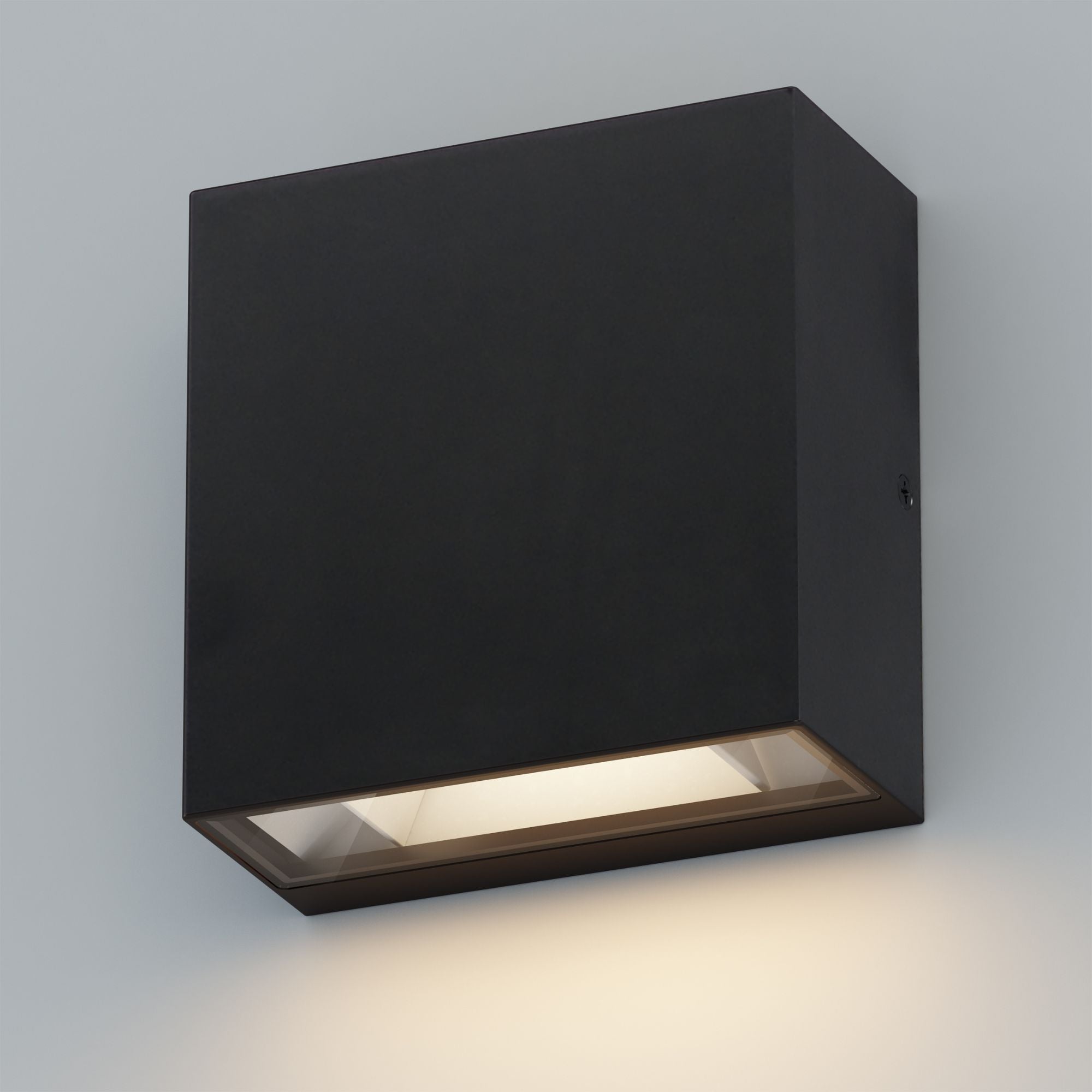 Cubed 6" LED Outdoor Wall Sconce, Black Finish