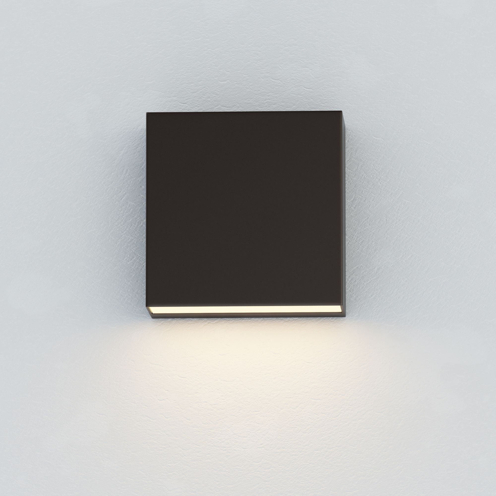 Cubed 6" LED Outdoor Wall Sconce, Black Finish