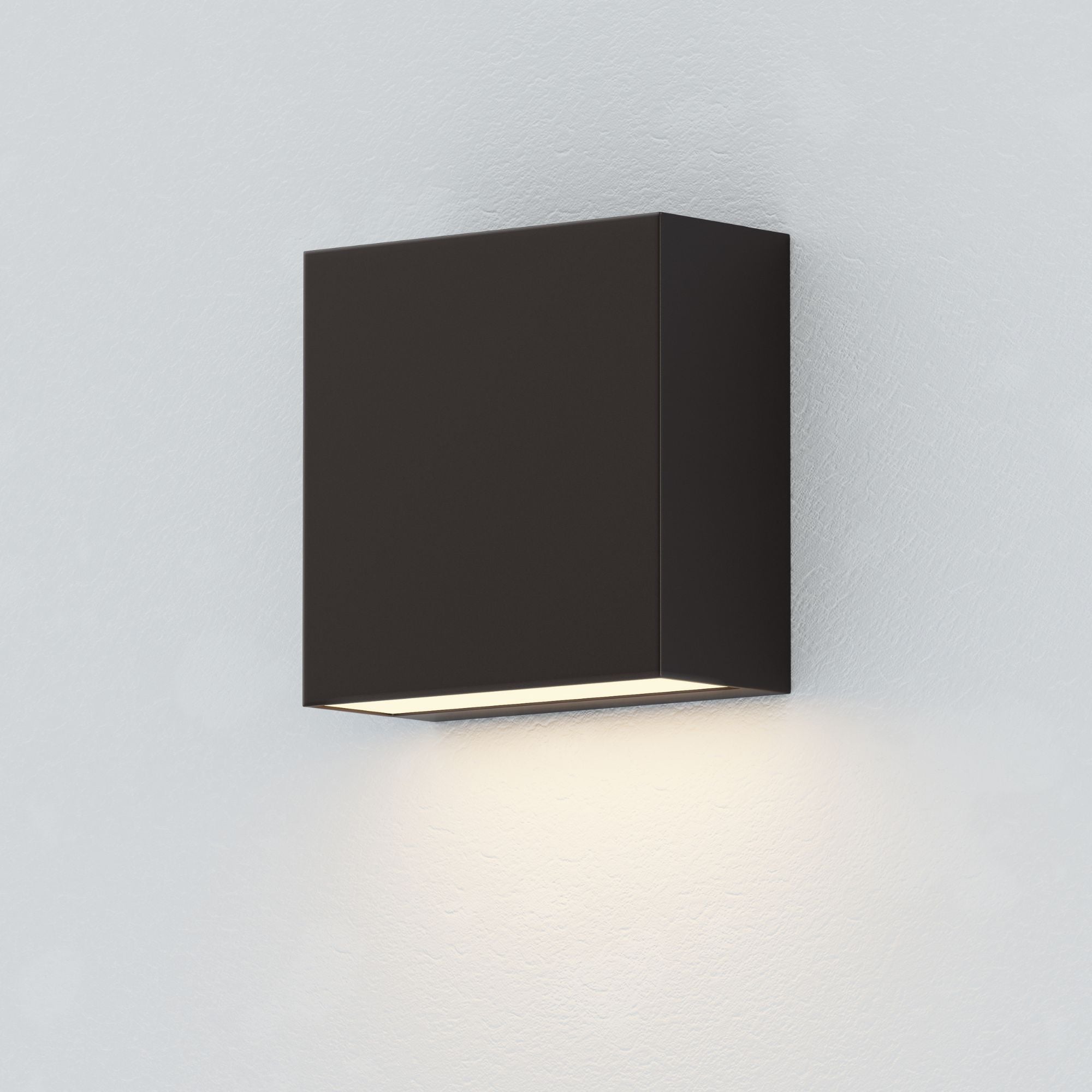 Cubed 6" LED Outdoor Wall Sconce, Black Finish