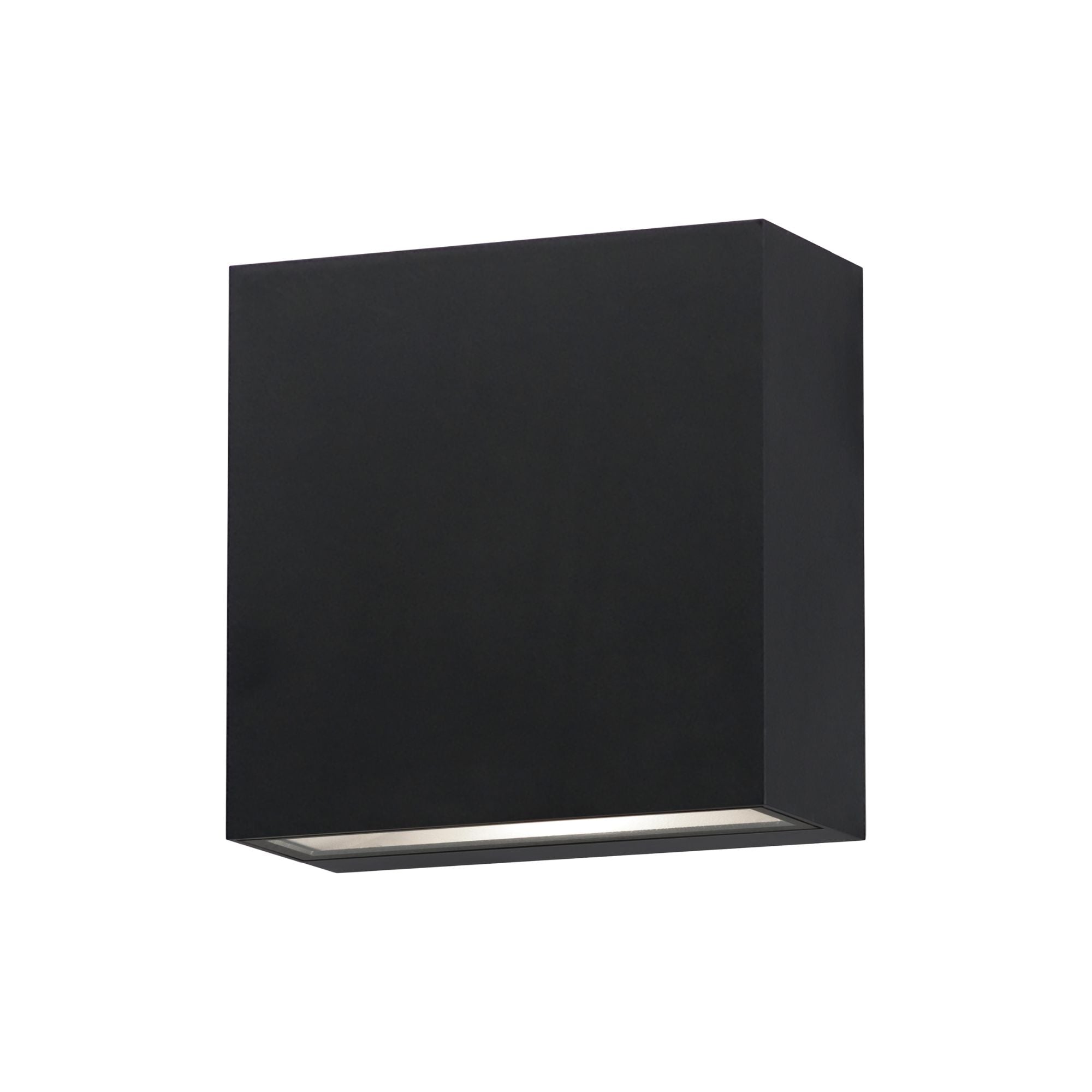 Cubed 6" LED Outdoor Wall Sconce, Black Finish