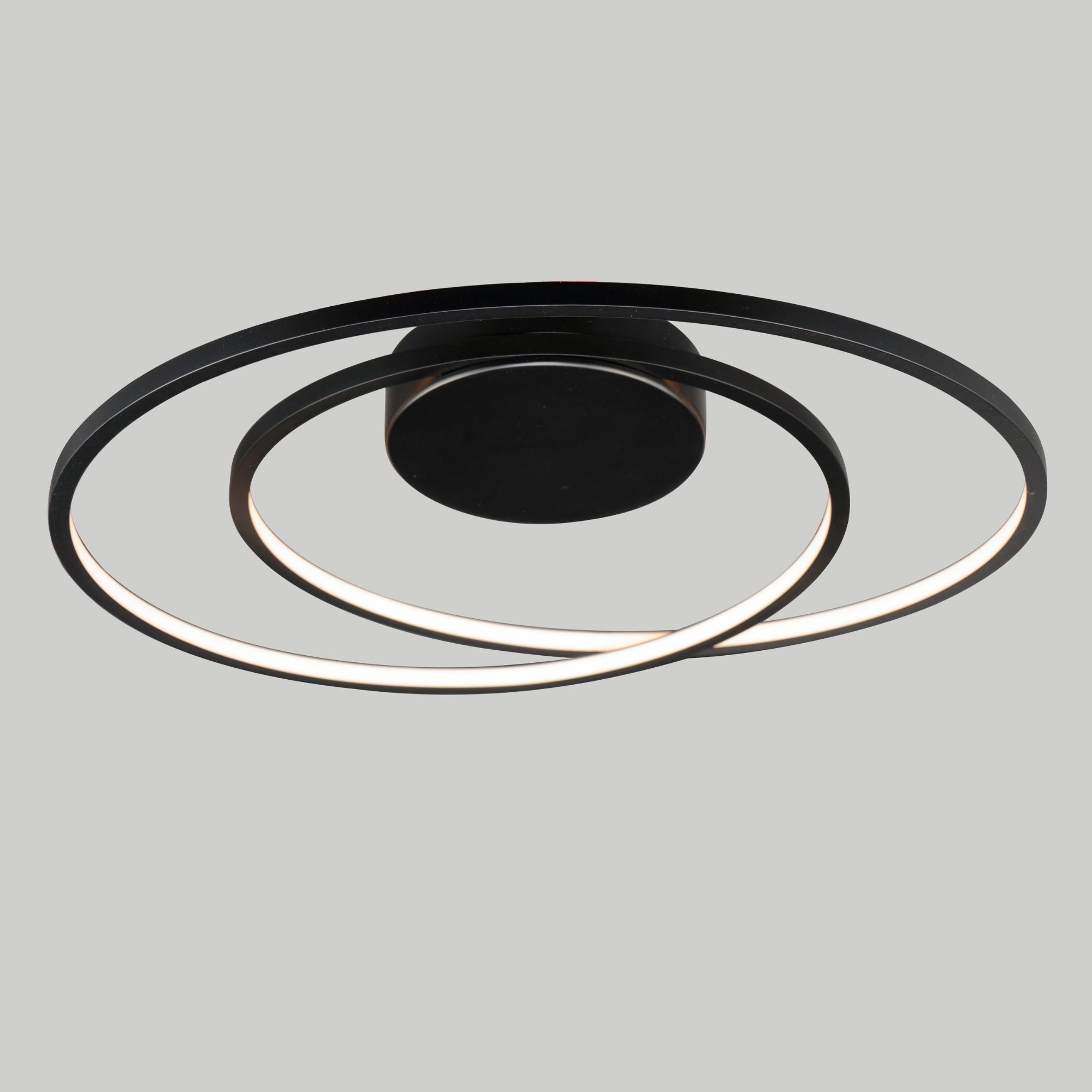 Cycle 18" LED Flush Mount, Black Finish