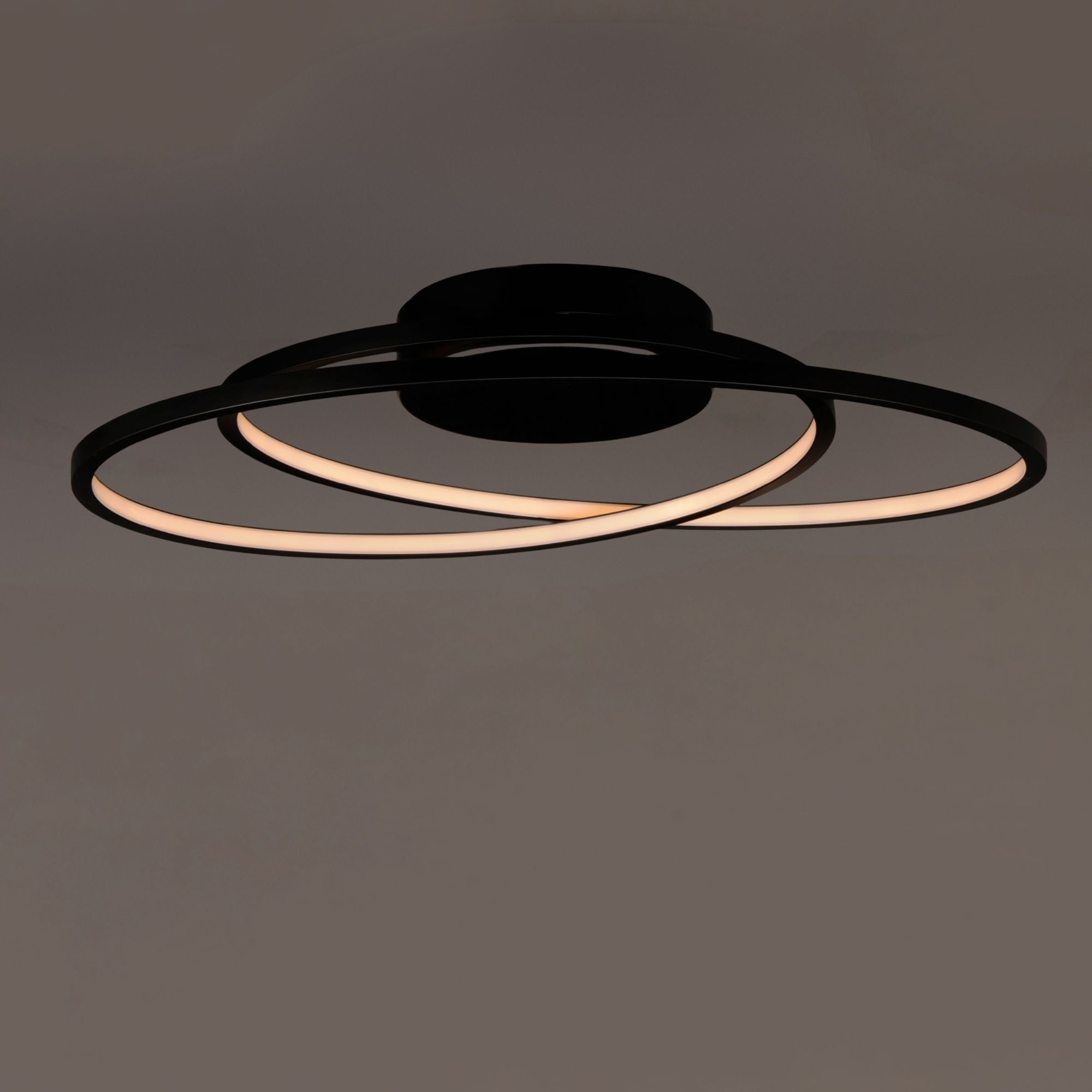 Cycle 25" LED Flush Mount, Black Finish