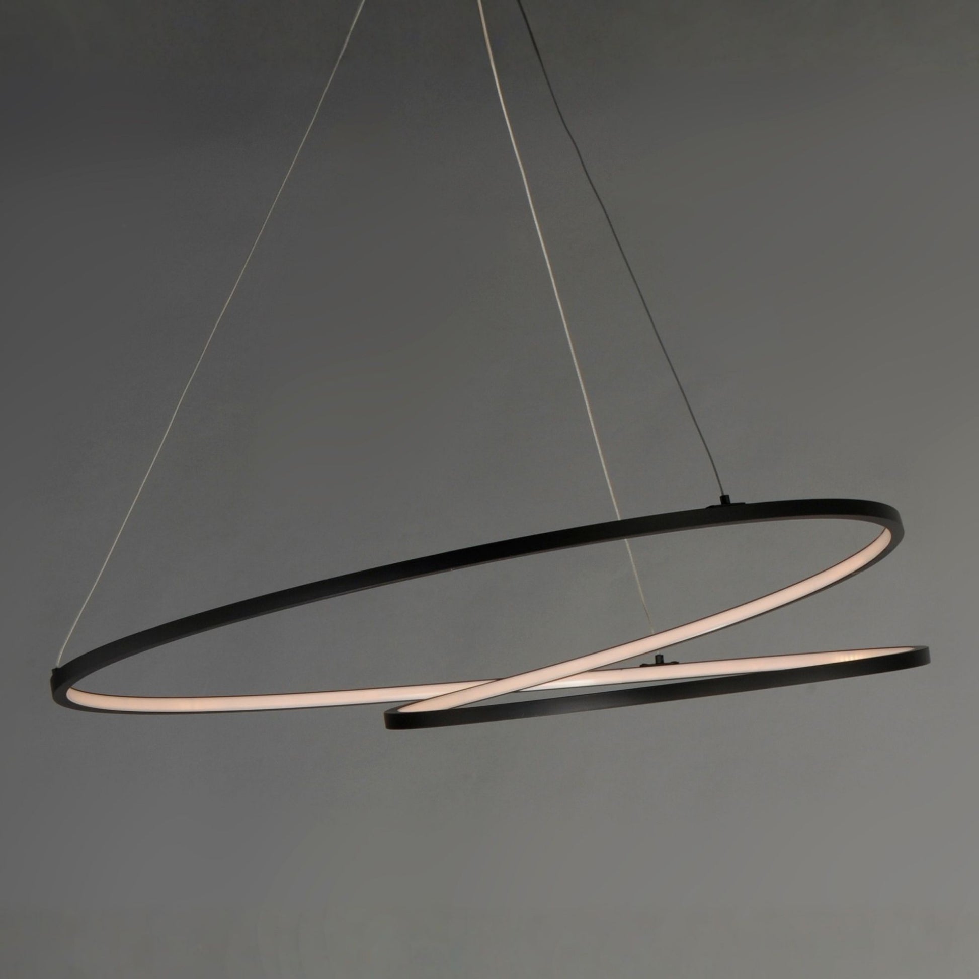 ET2 Lighting - Cycle 25" LED Pendant, Black Finish | Bees Lighting