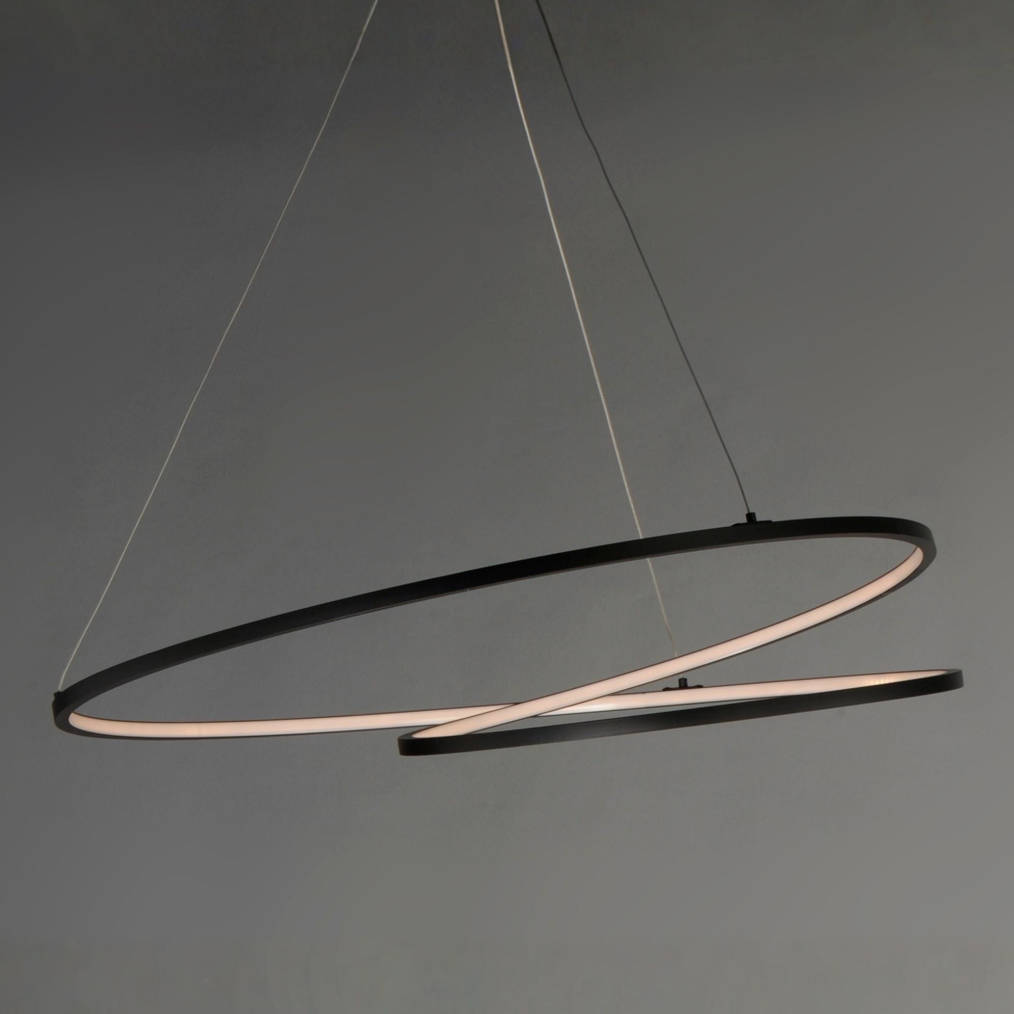 ET2 Lighting - Cycle 25" LED Pendant, Black Finish | Bees Lighting