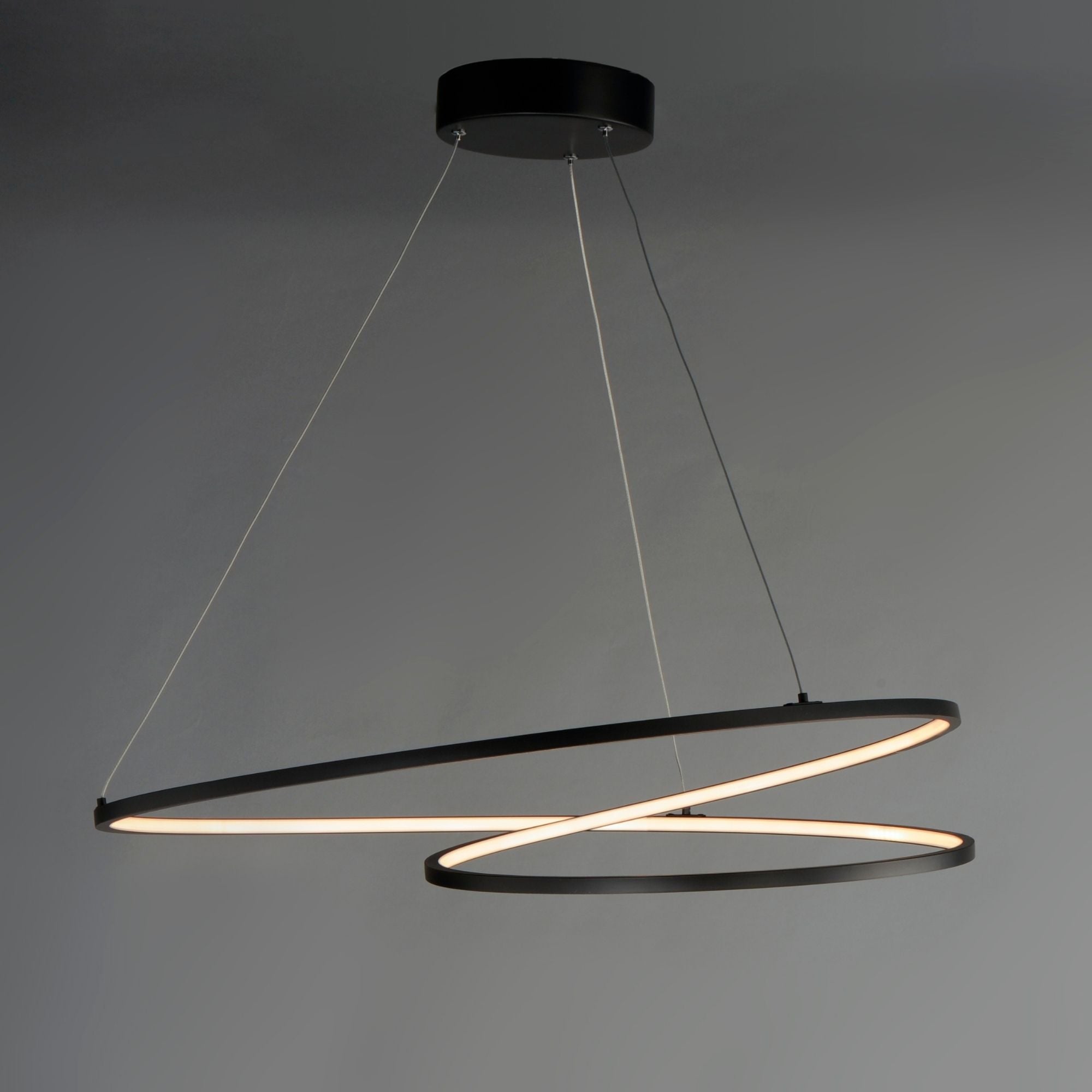 ET2 Lighting - Cycle 25" LED Pendant, Black Finish | Bees Lighting