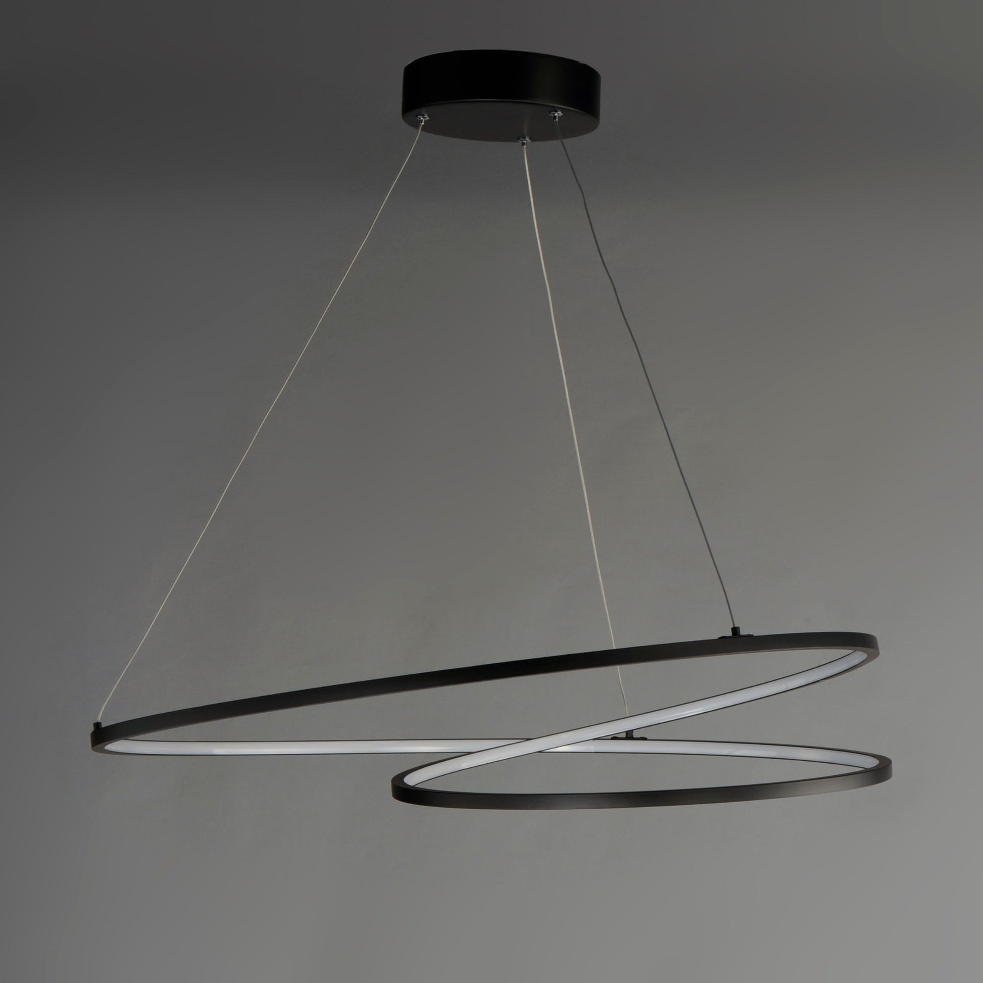 ET2 Lighting - Cycle 25" LED Pendant, Black Finish | Bees Lighting