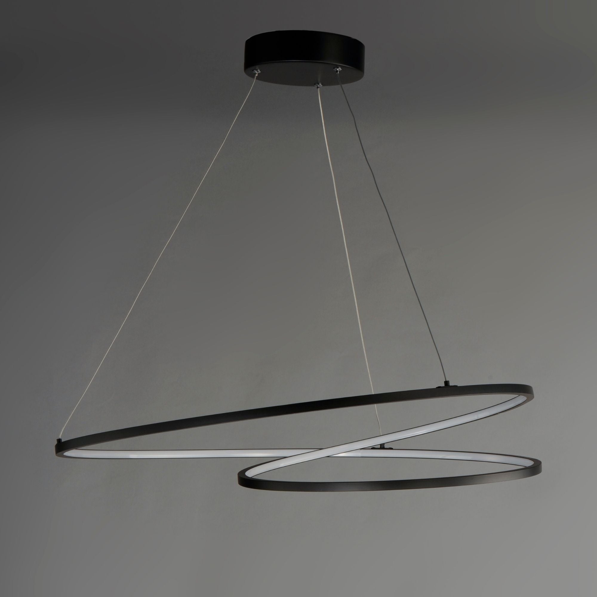 ET2 Lighting - Cycle 25" LED Pendant, Black Finish | Bees Lighting